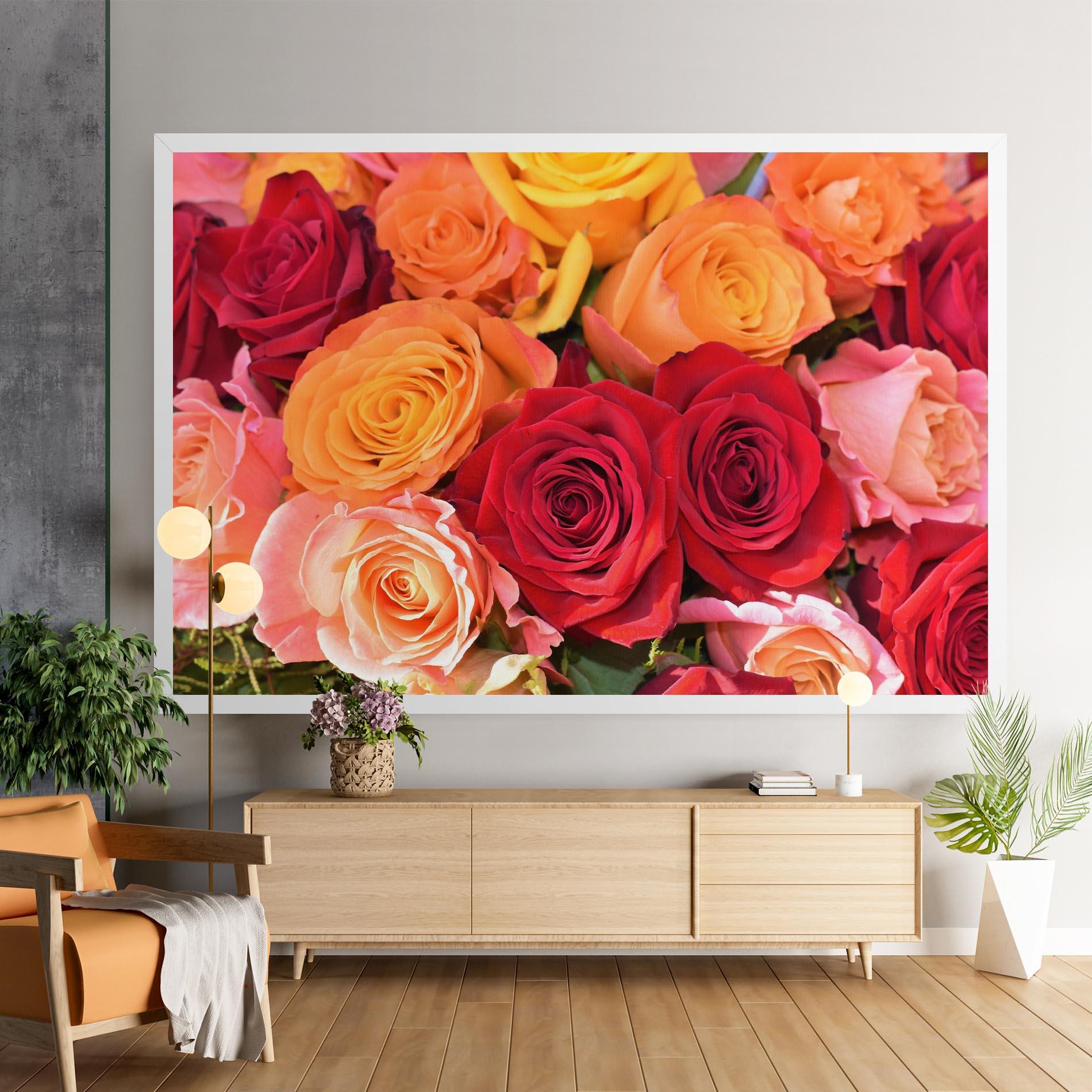 Картина на платно Mixed Roses mockup 9