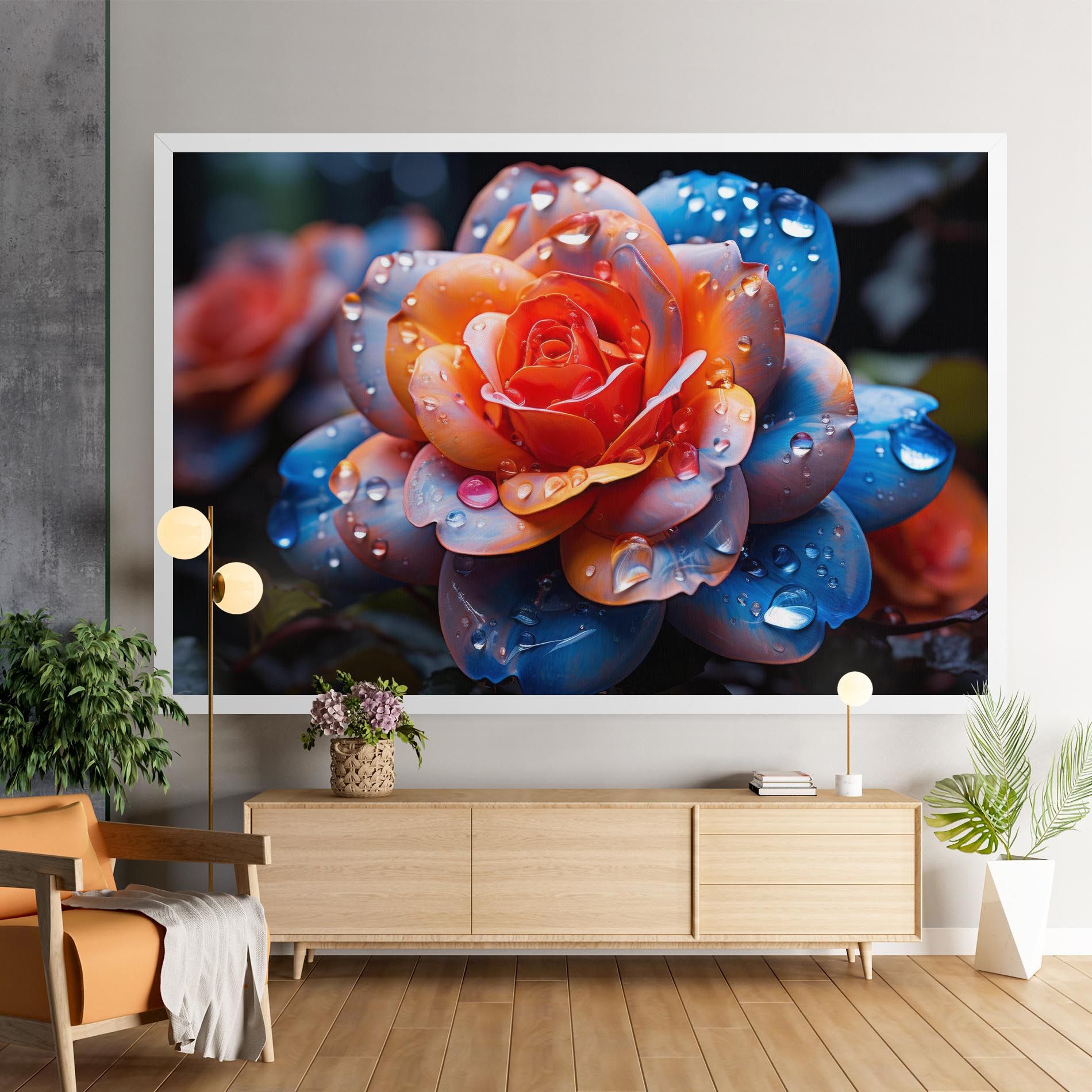 Orange Blue Rose mockup 9