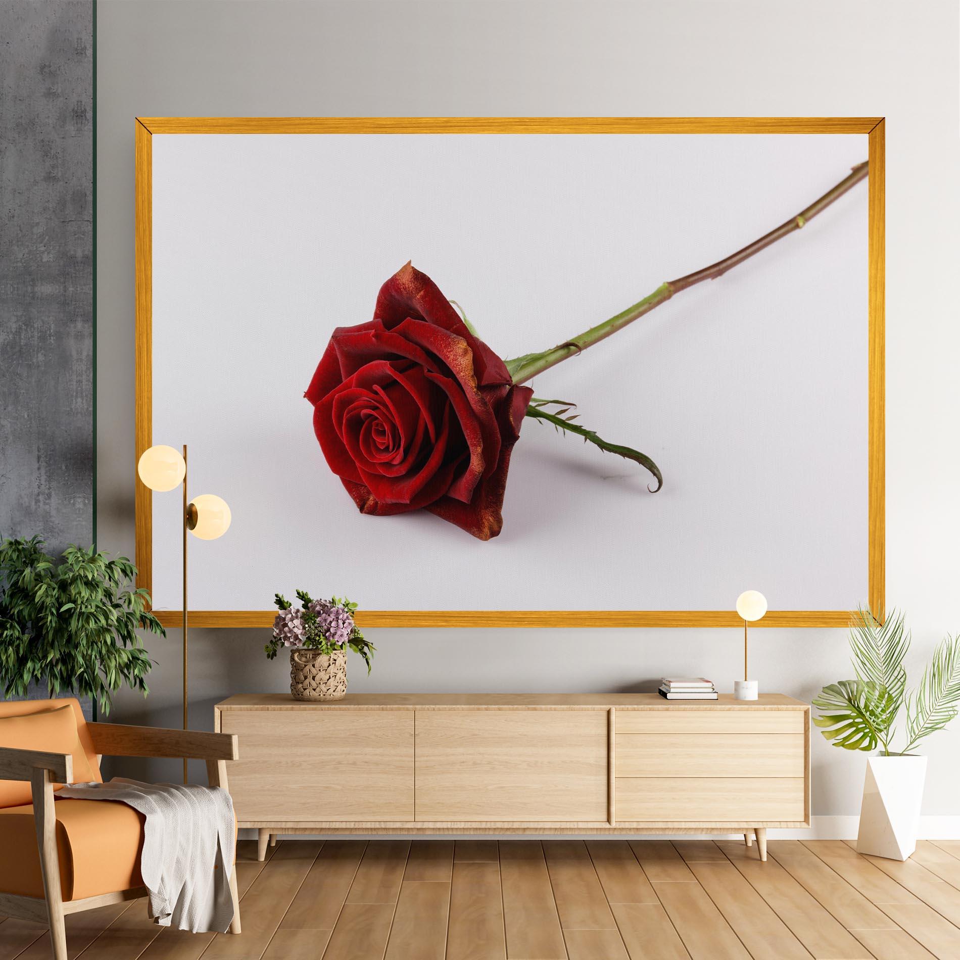 Картина на платно Lonely Rose mockup 9