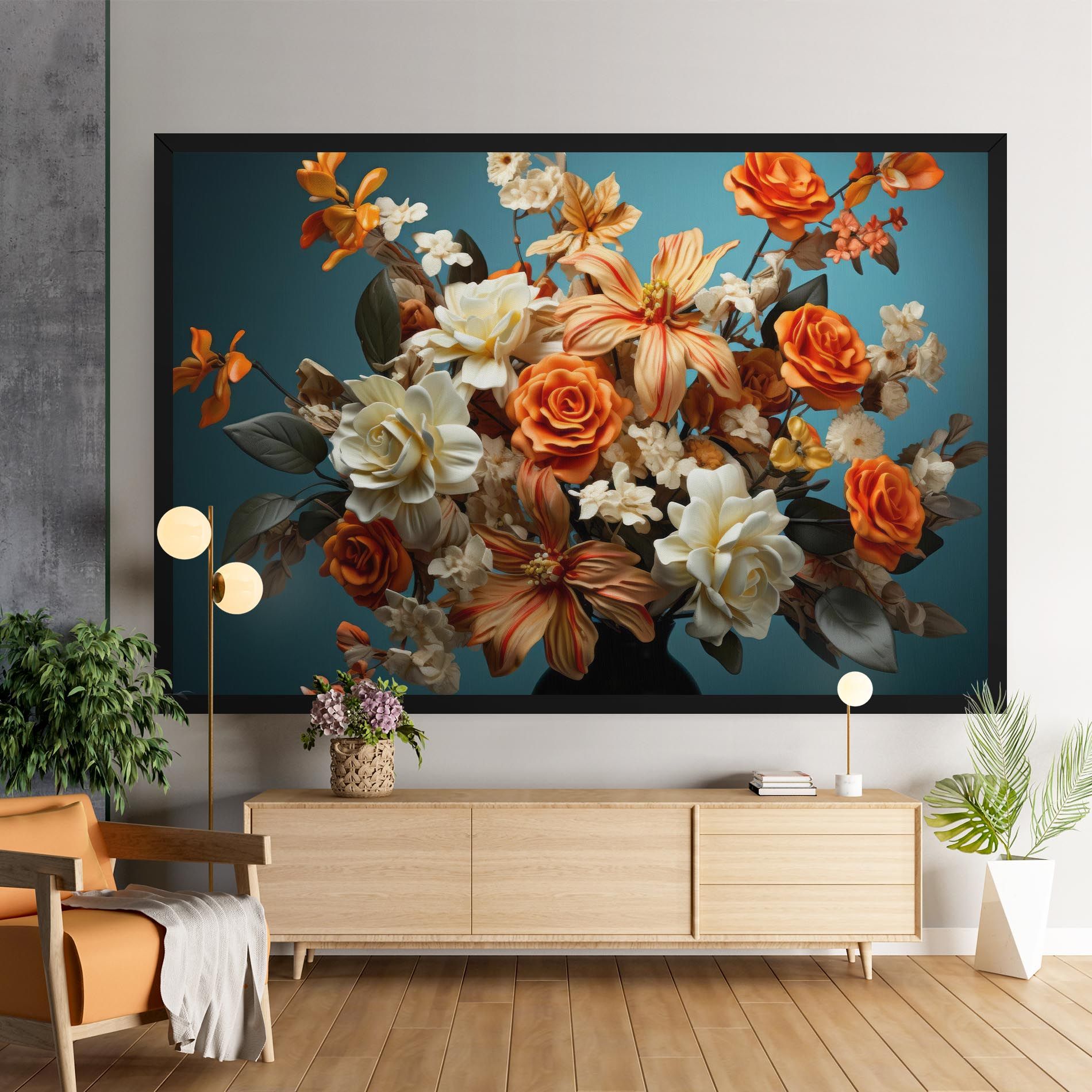 Orange Cream Rose mockup 9