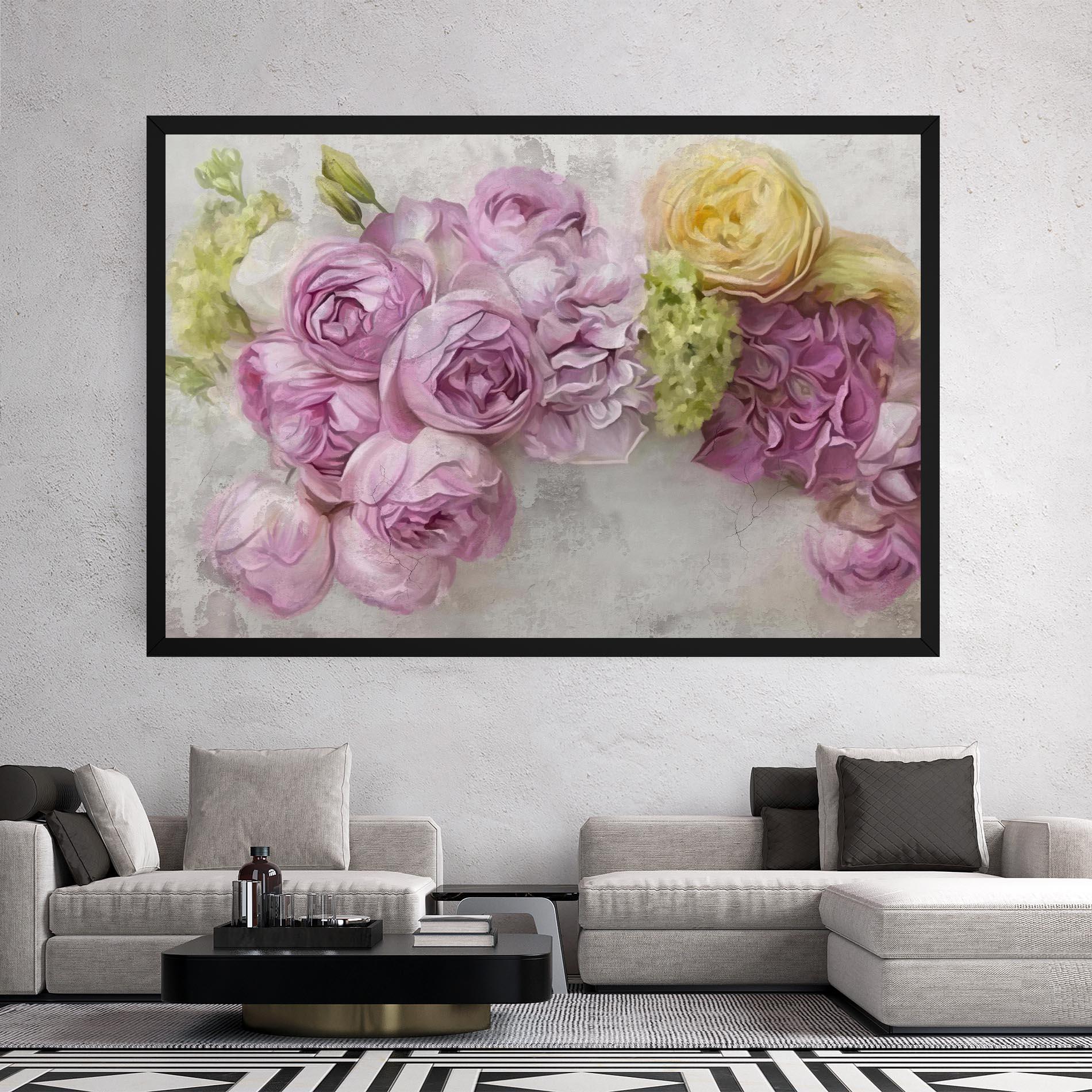 Картина на платно Trandafiri Colorati mockup 2