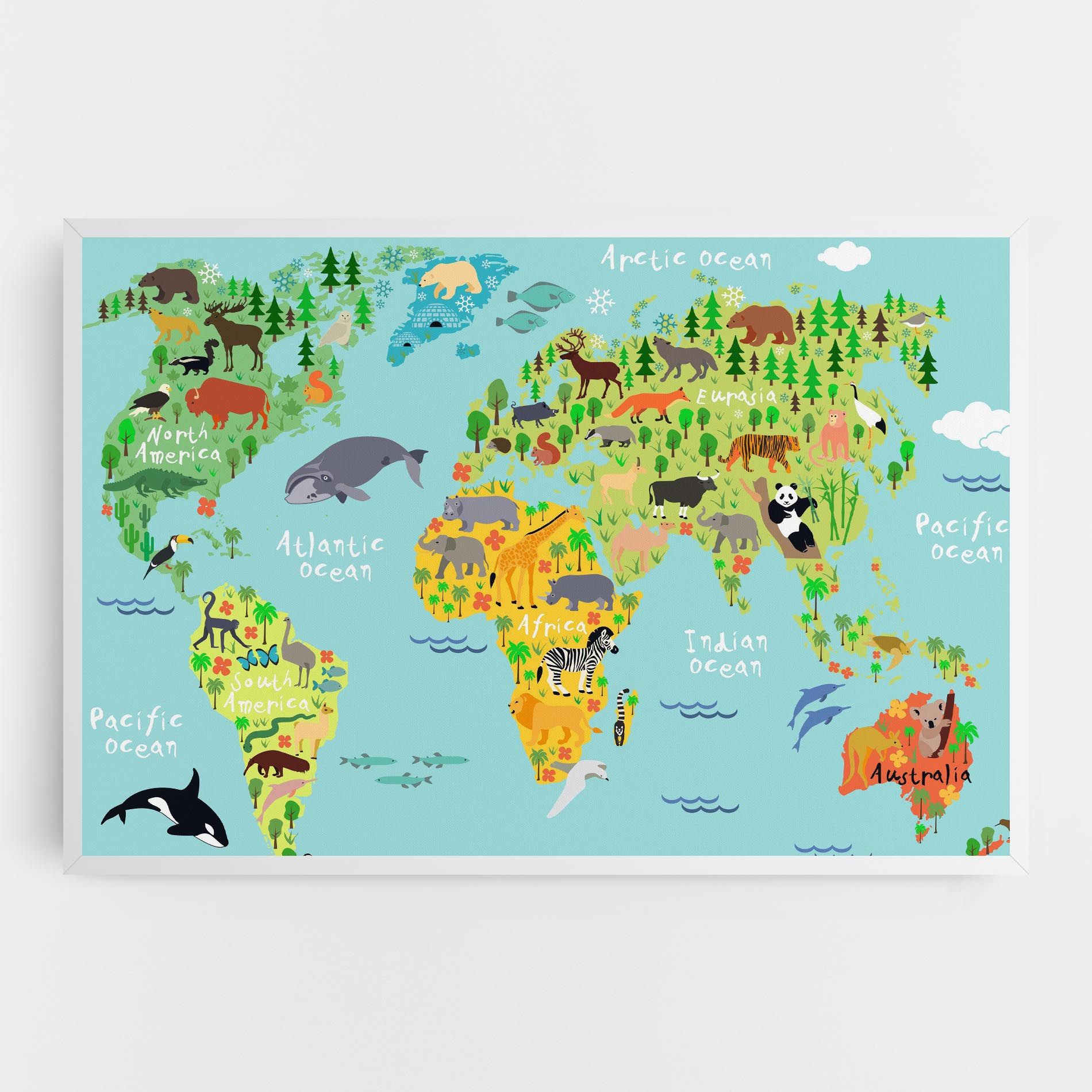 Animal World Map mockup 0