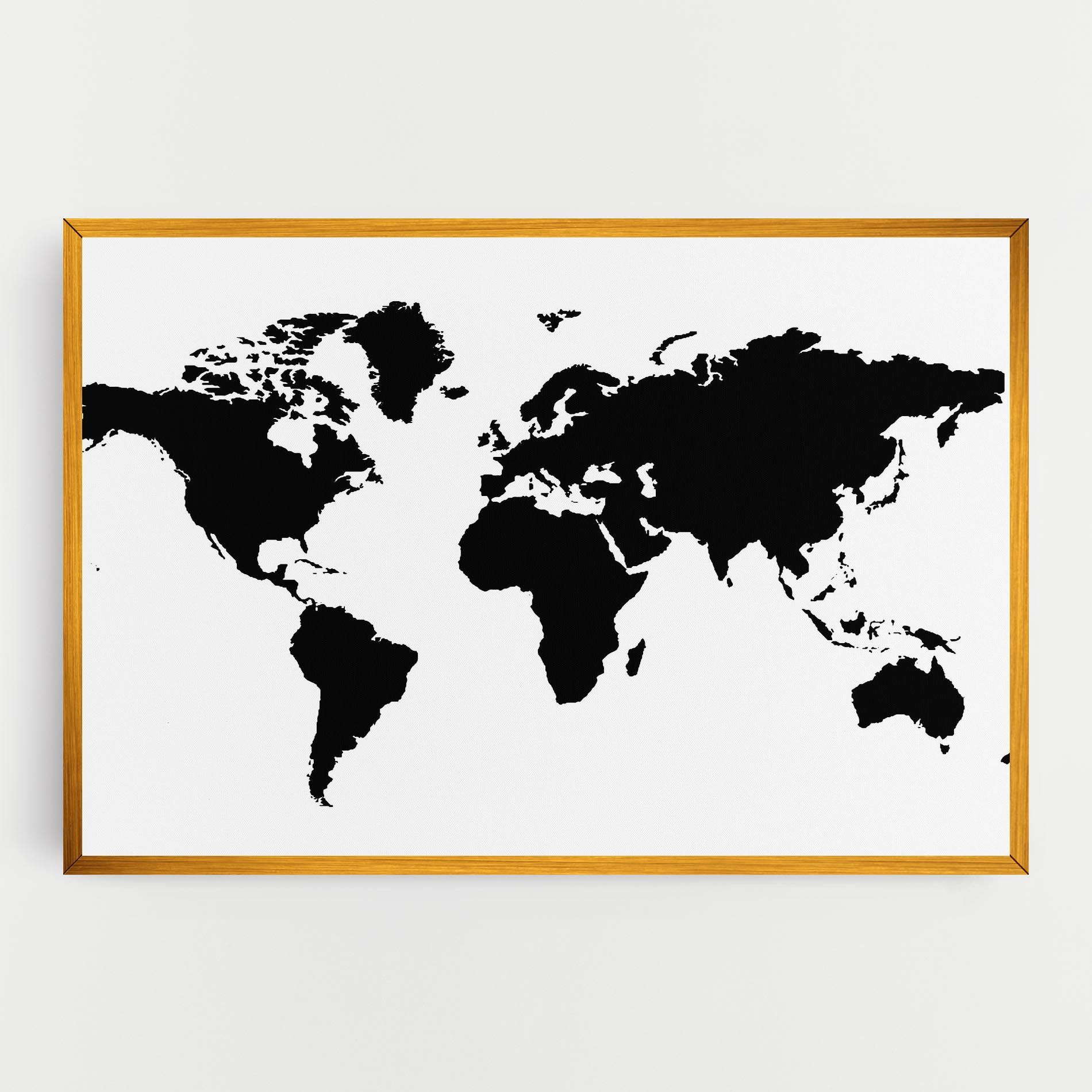 Global Black Map mockup 0