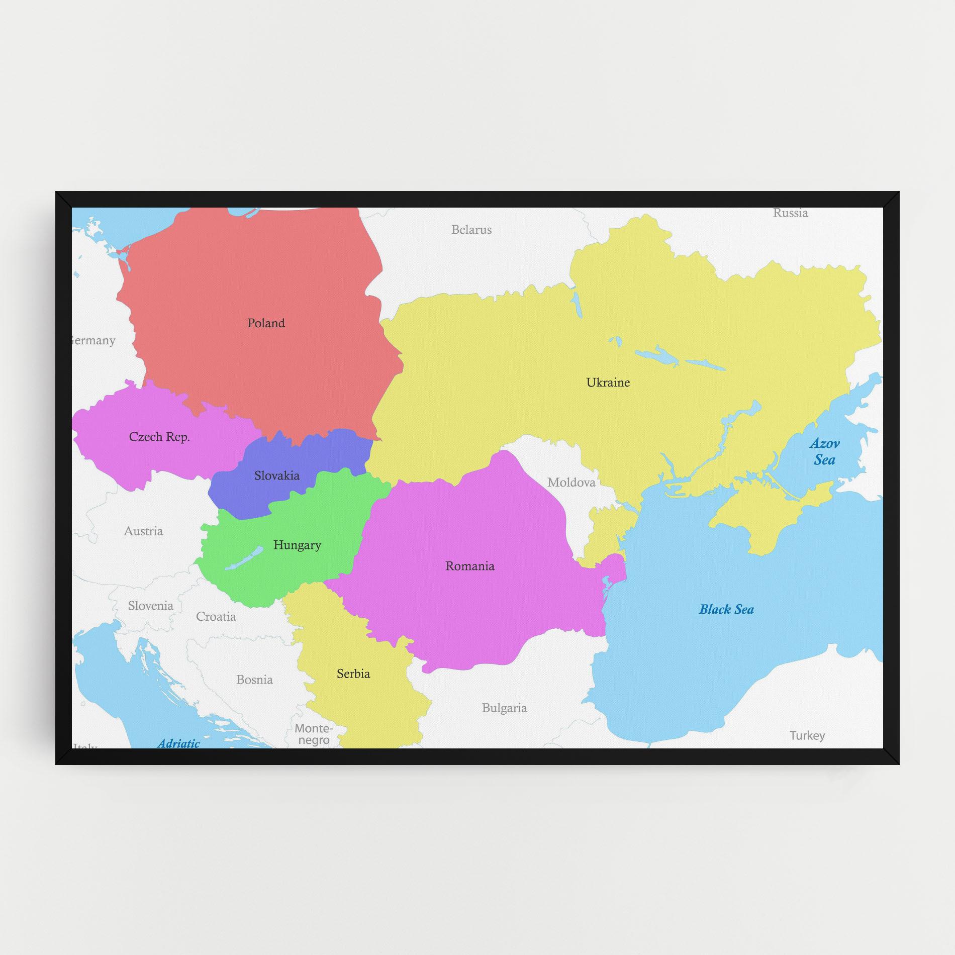 Картина на платно Black Sea mockup 0