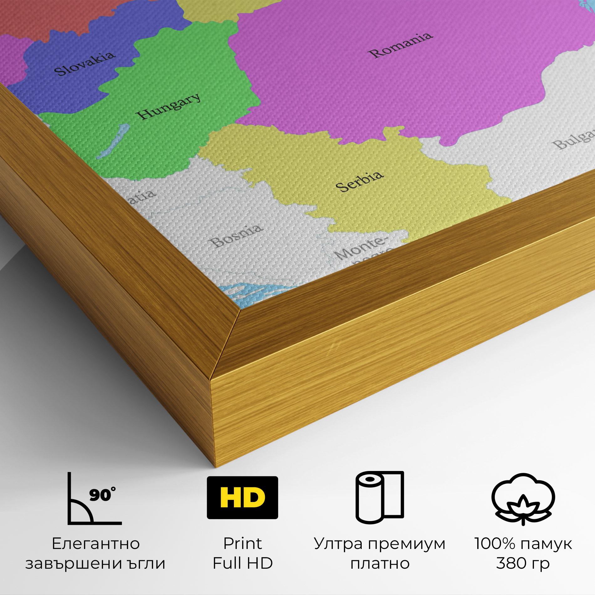 Картина на платно Black Sea mockup 4