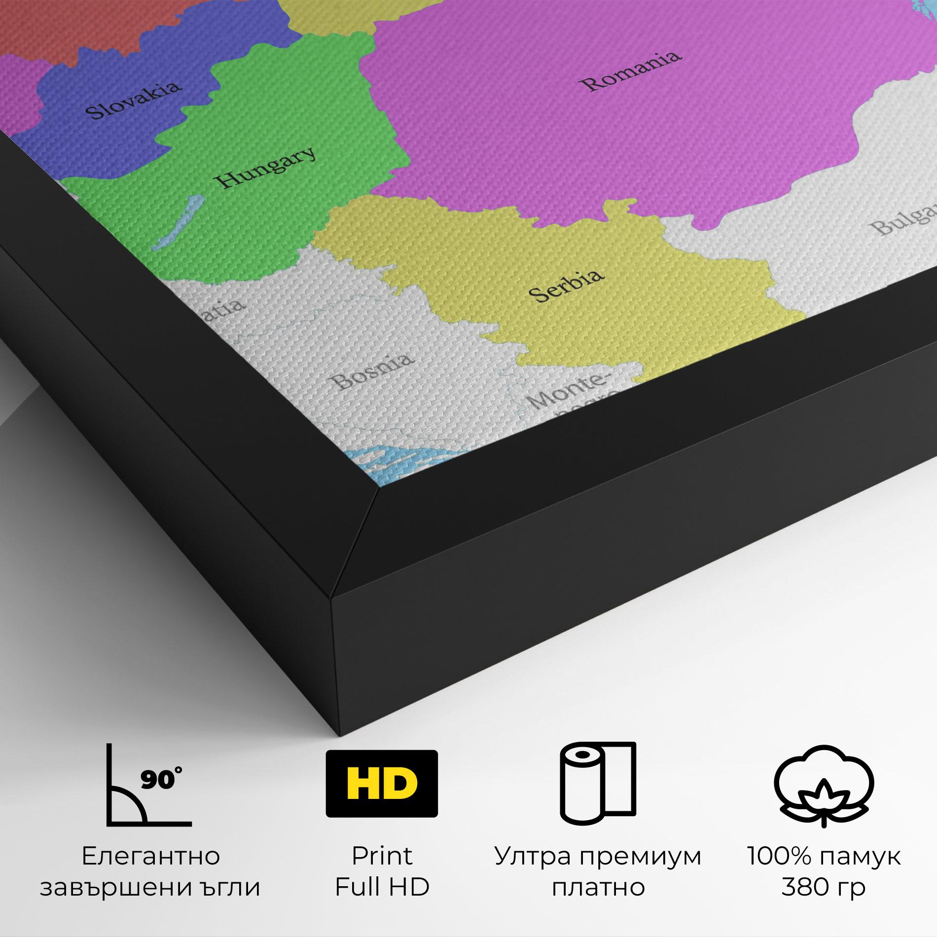 Картина на платно Black Sea mockup 4