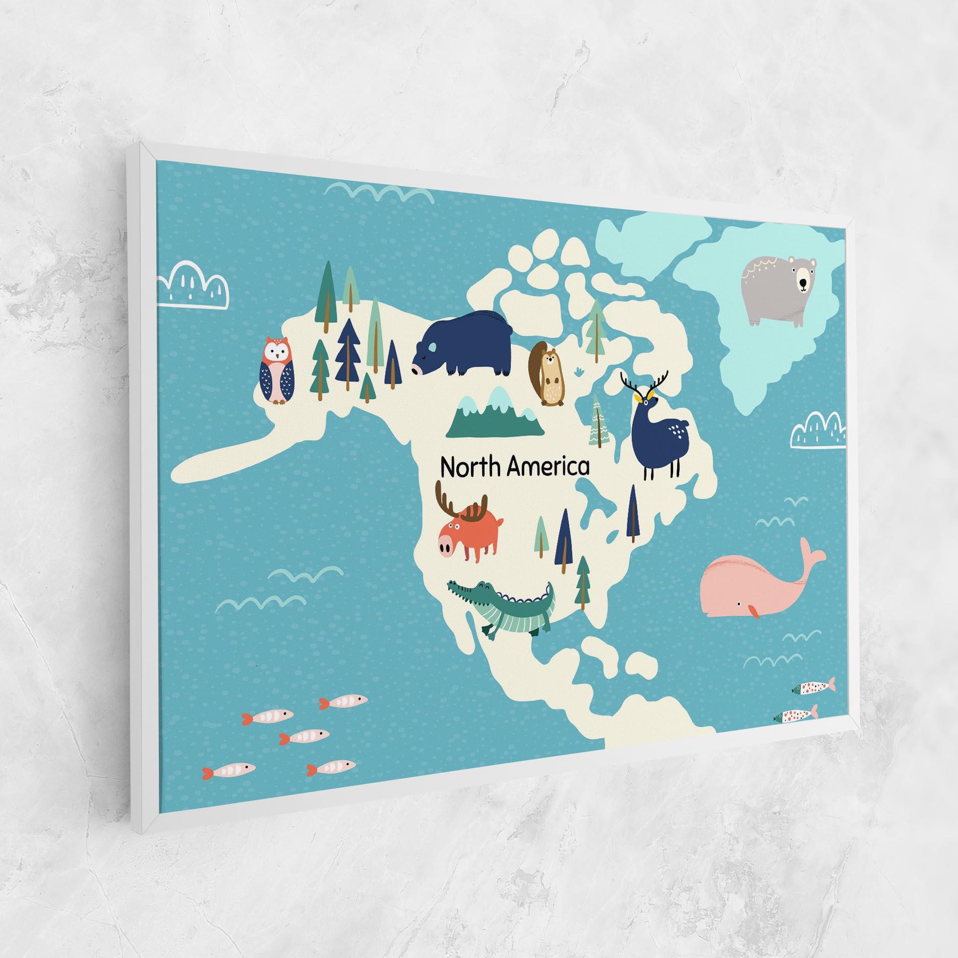 Картина на платно North America mockup 1