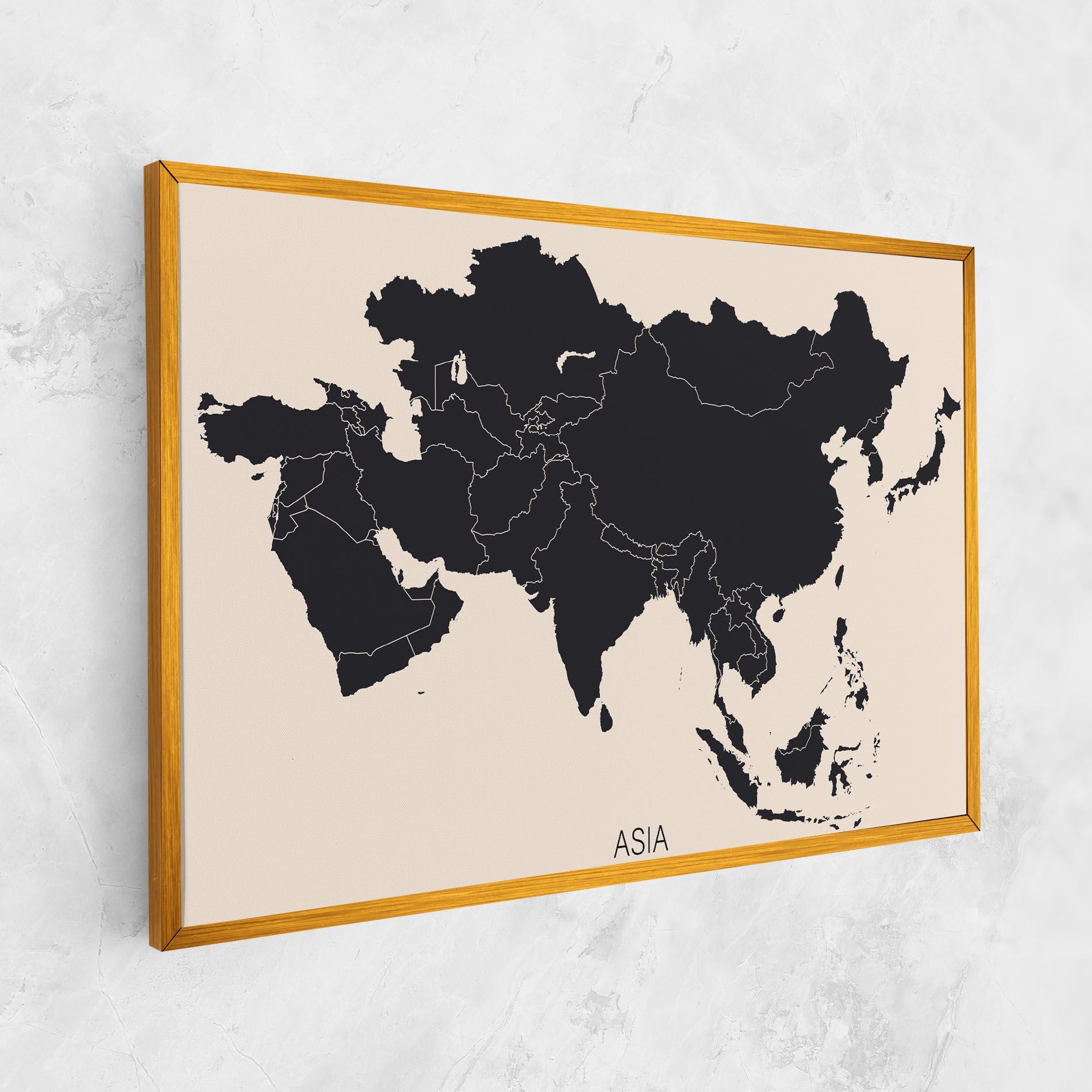 Картина на платно Asia Continent mockup 1