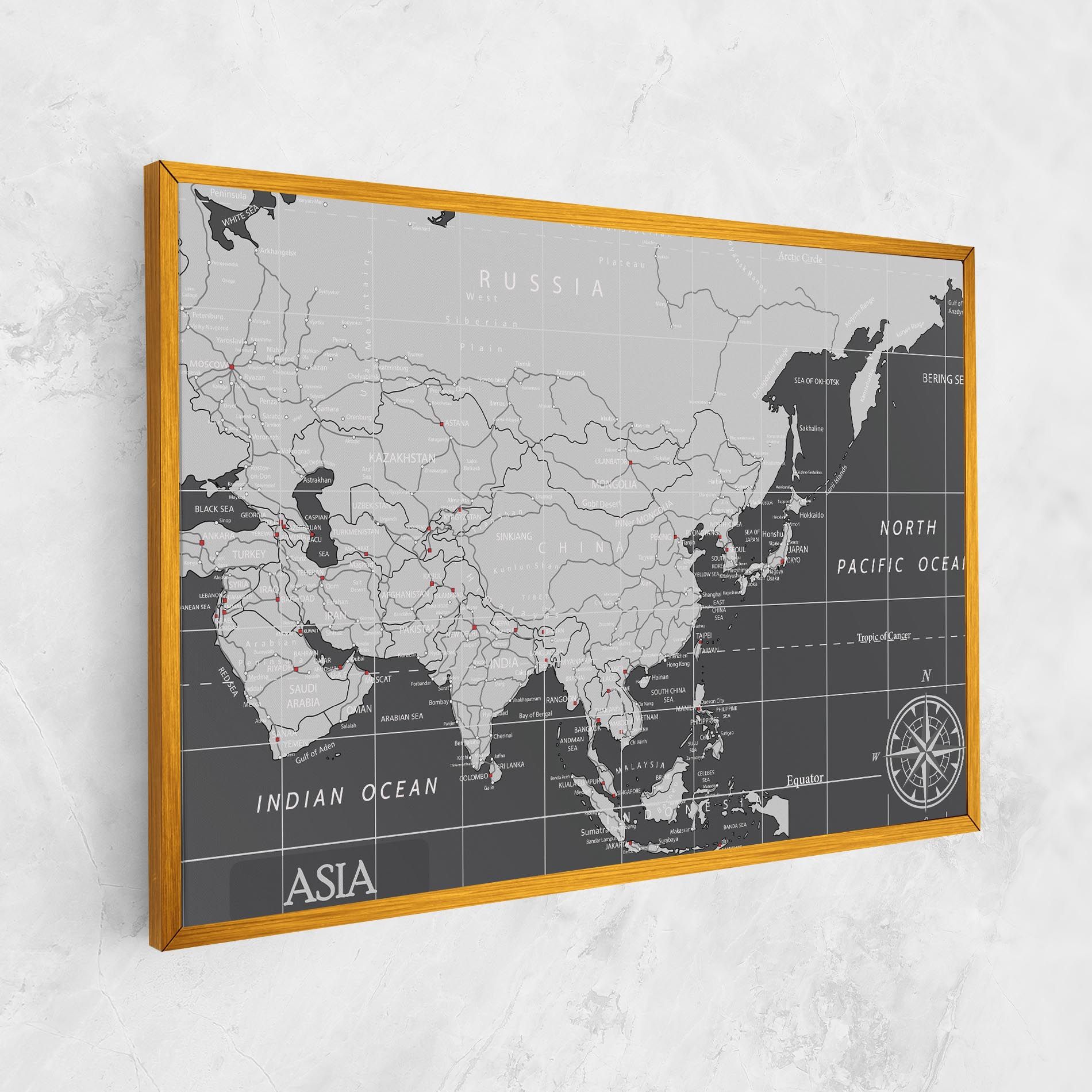 Asia Minimal Map mockup 1