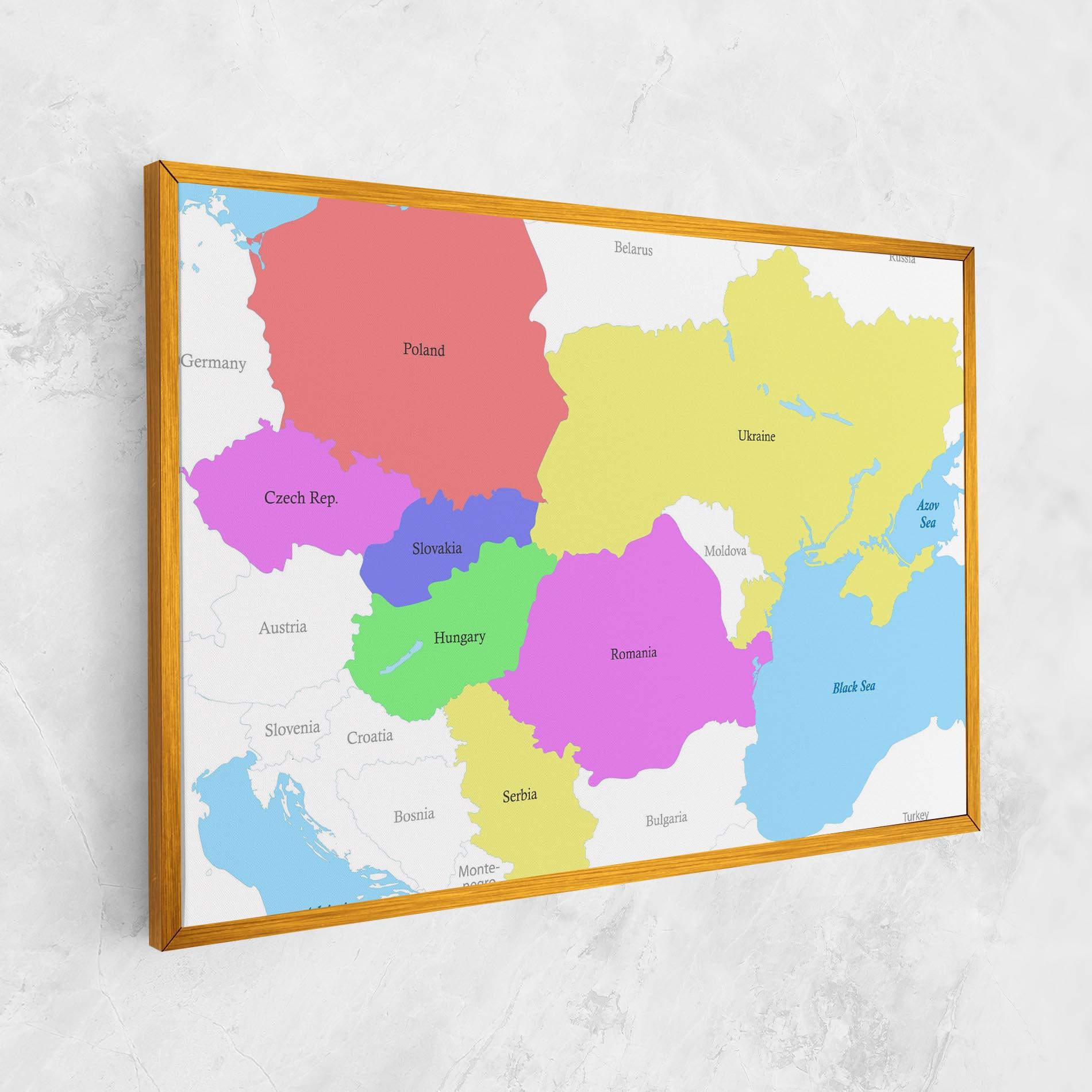 Картина на платно Black Sea mockup 1