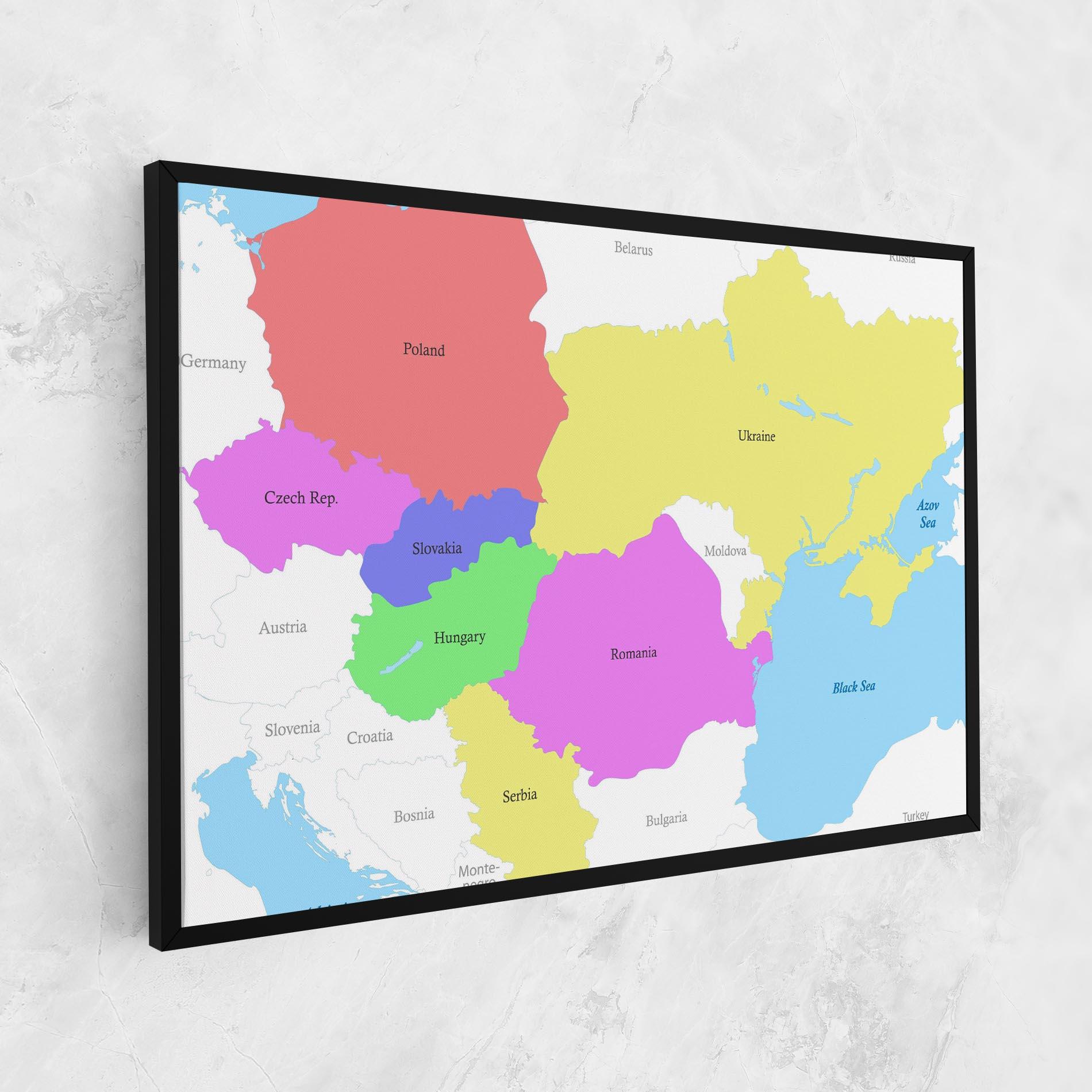 Картина на платно Black Sea mockup 1