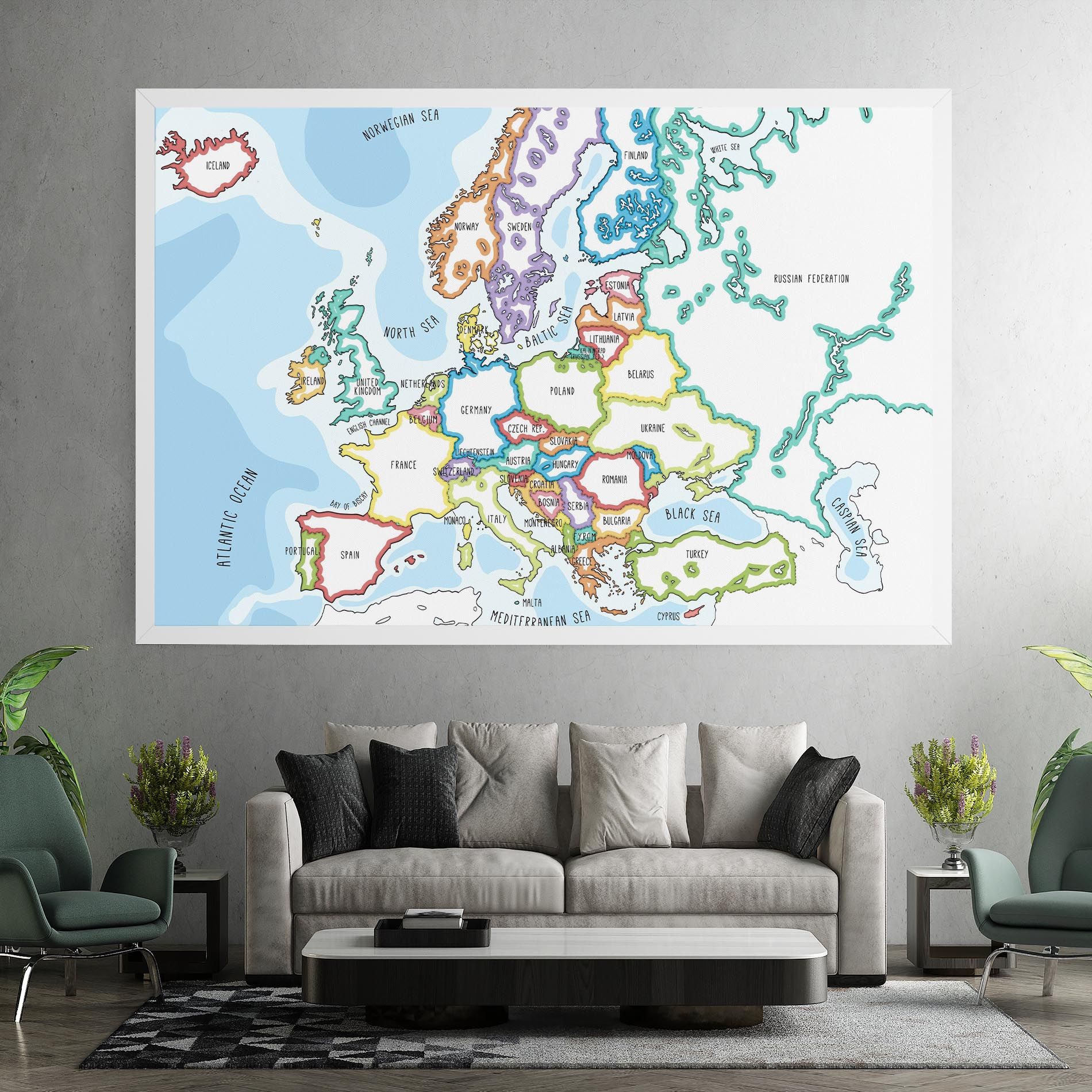 Europe Map mockup 7