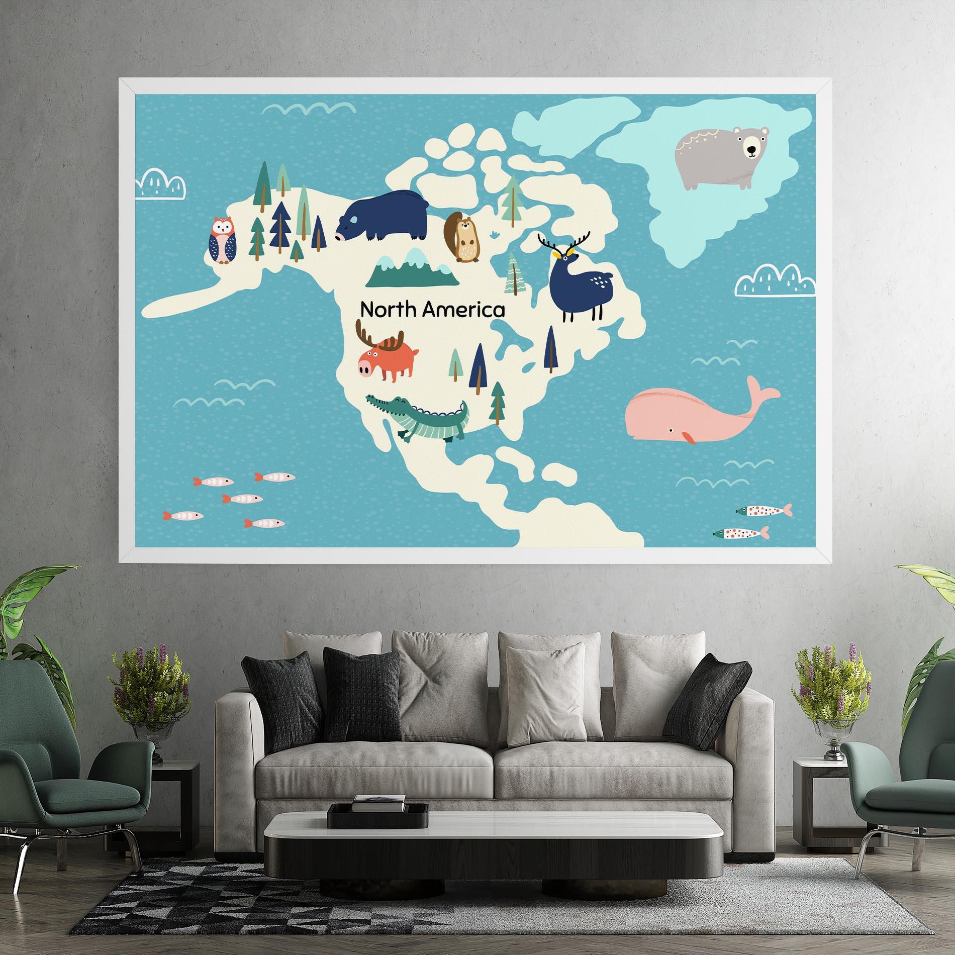 Картина на платно North America mockup 7