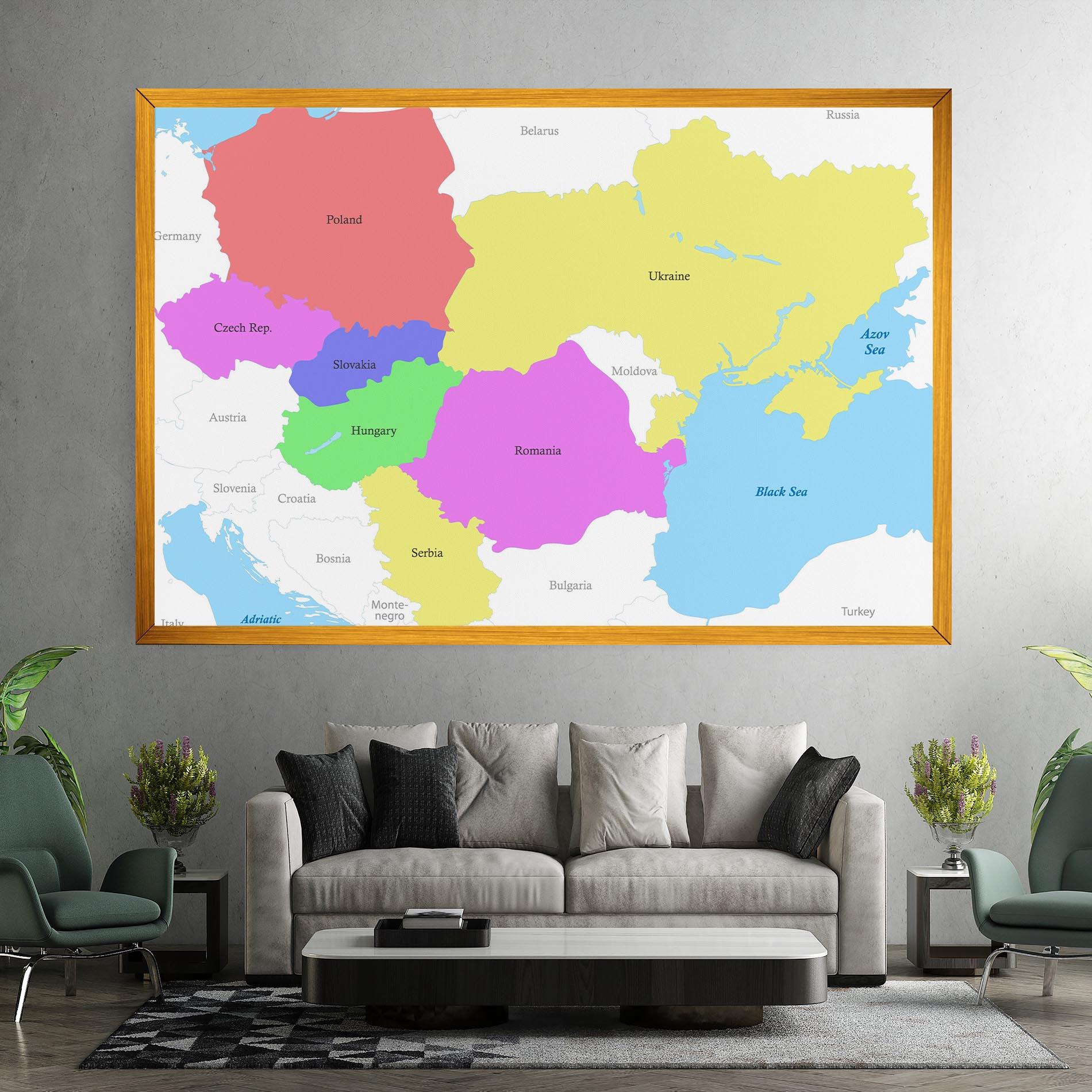 Картина на платно Black Sea mockup 7