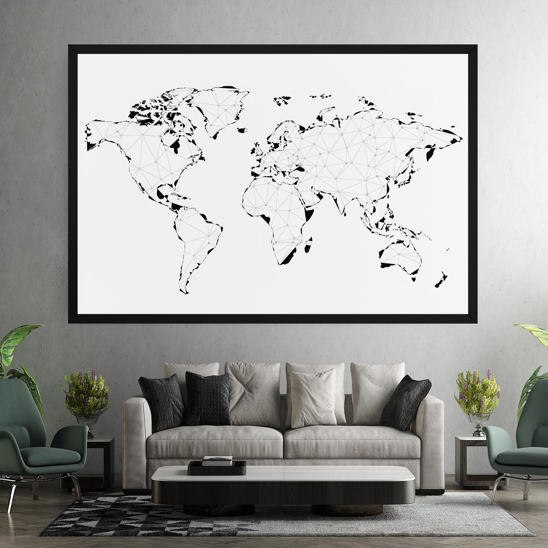 Black Line Map mockup 7