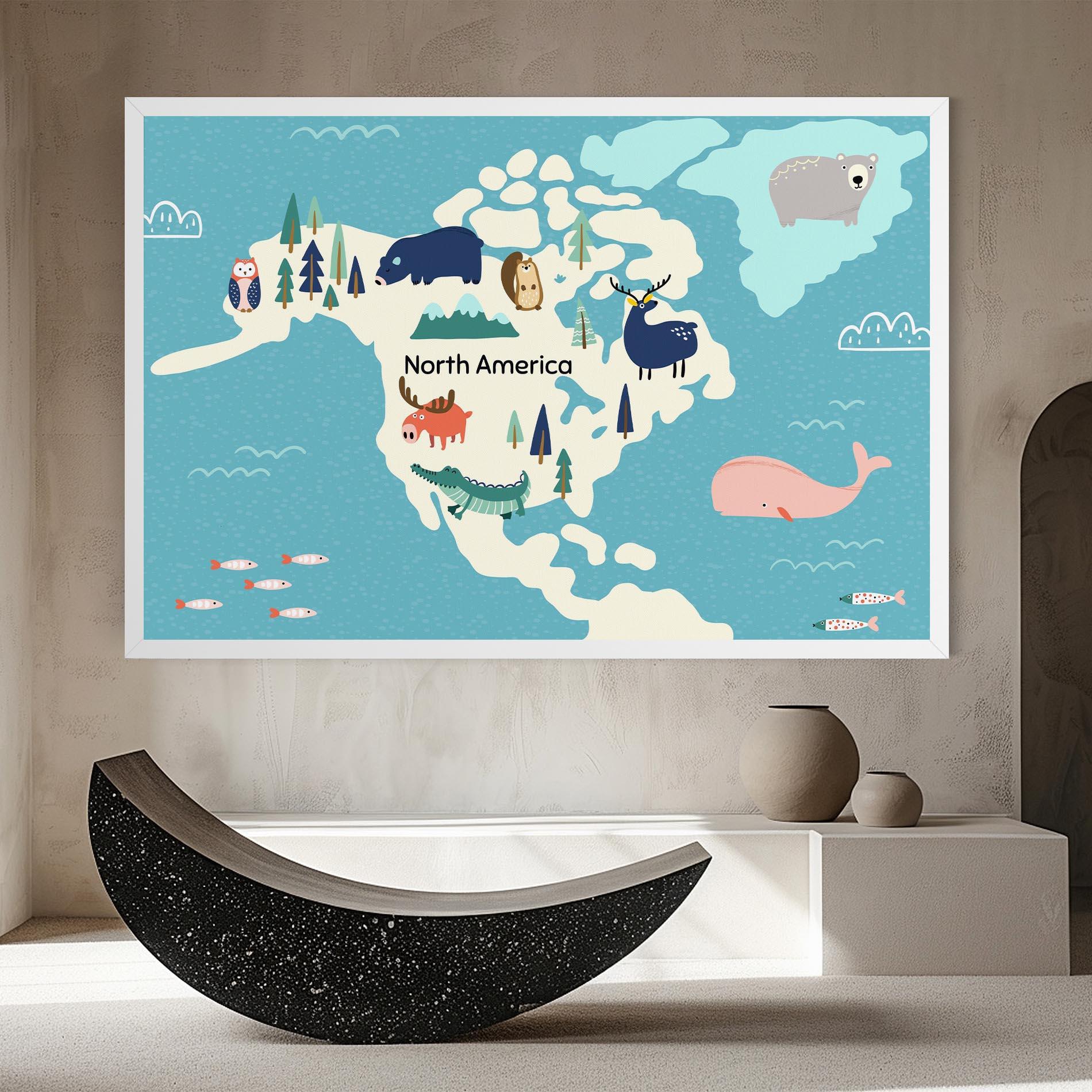 Картина на платно North America mockup 8