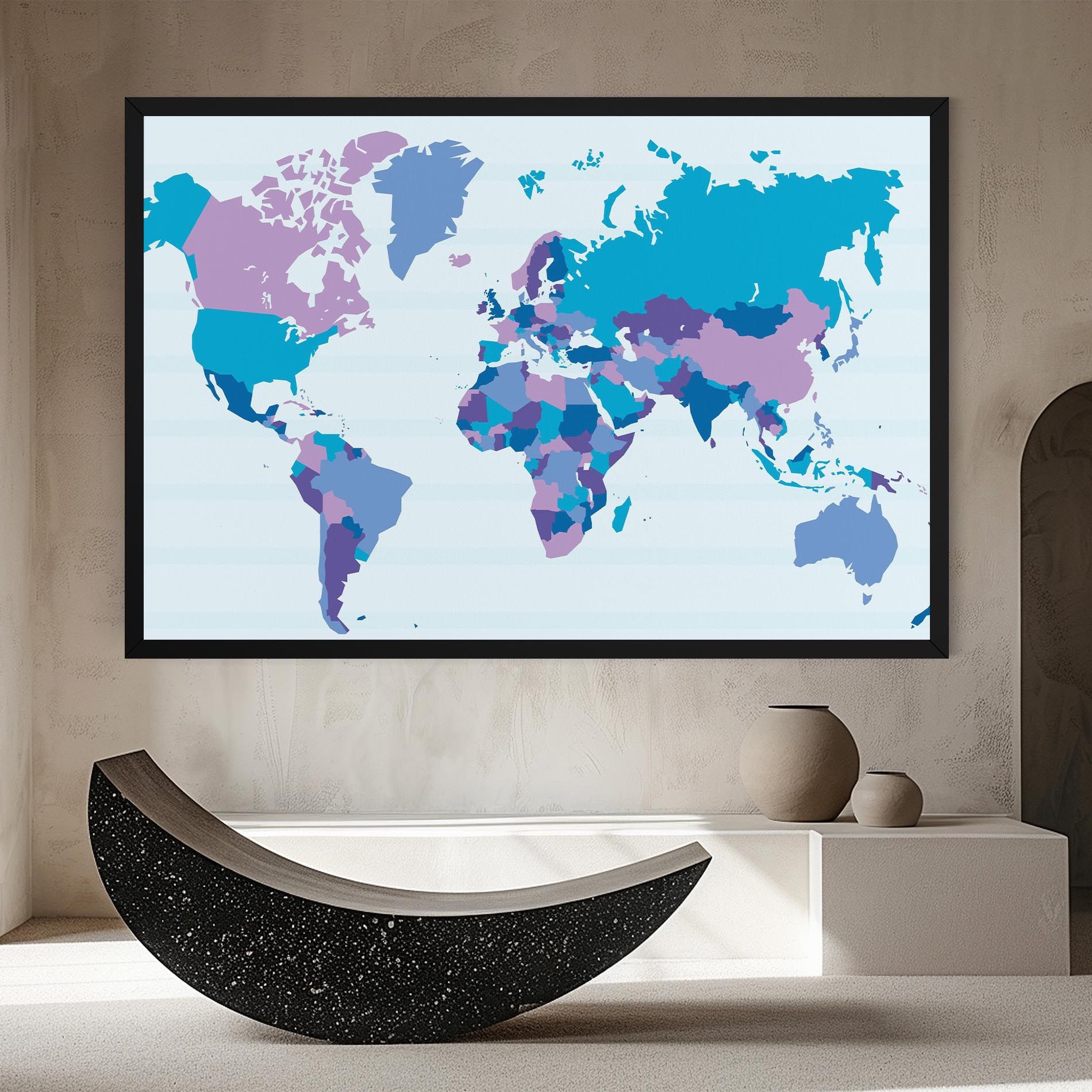 Blue Purple Map mockup 8