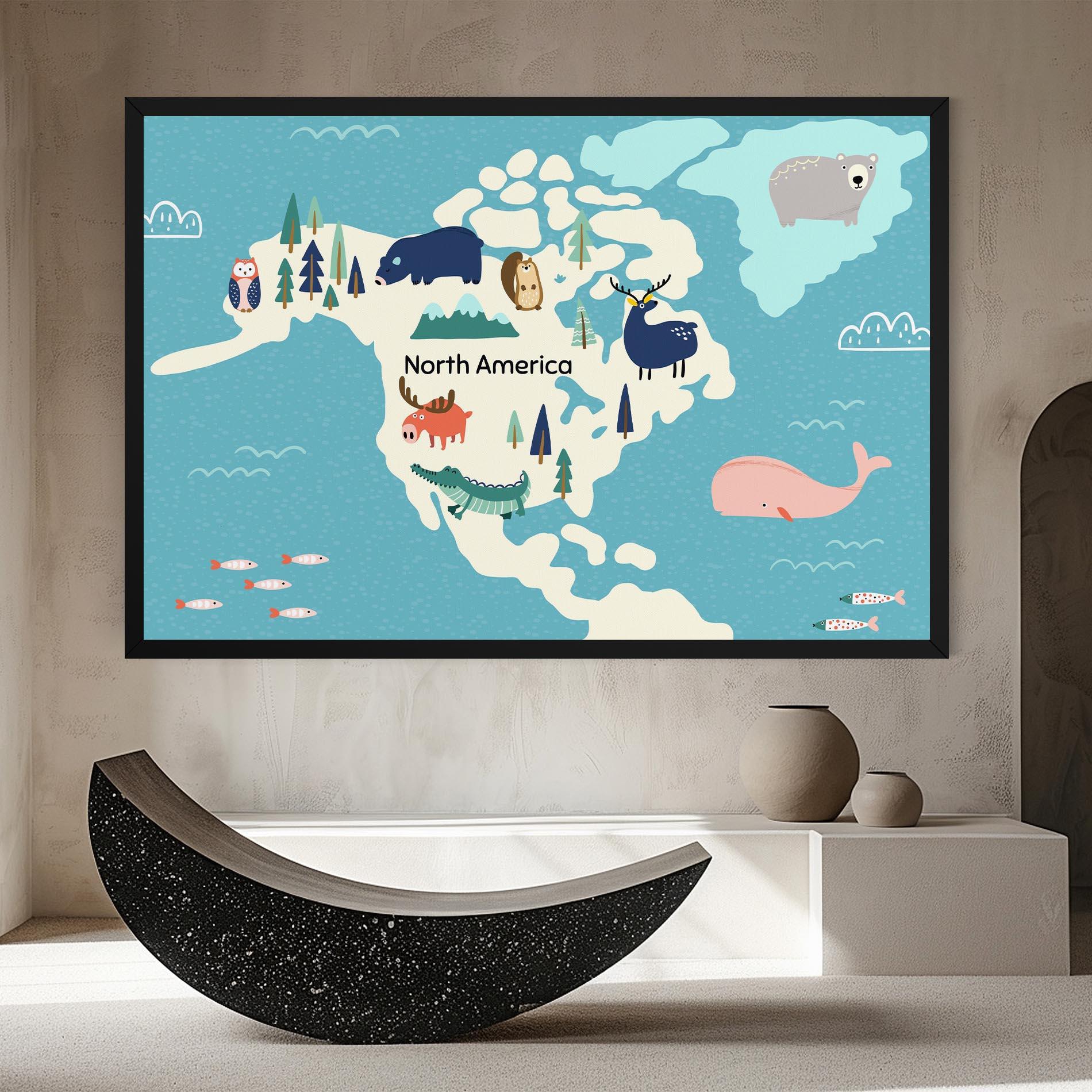 Картина на платно North America mockup 8