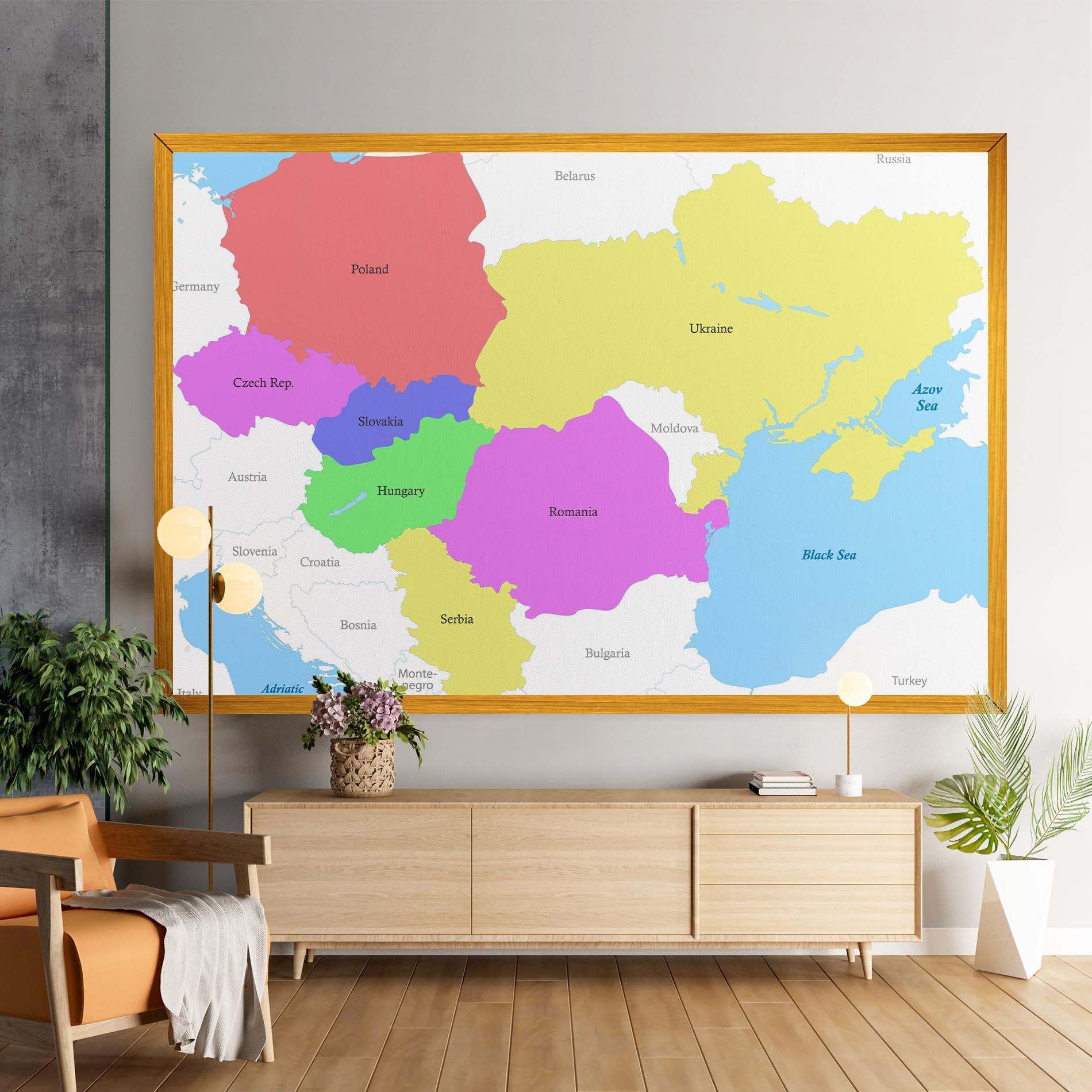 Картина на платно Black Sea mockup 9