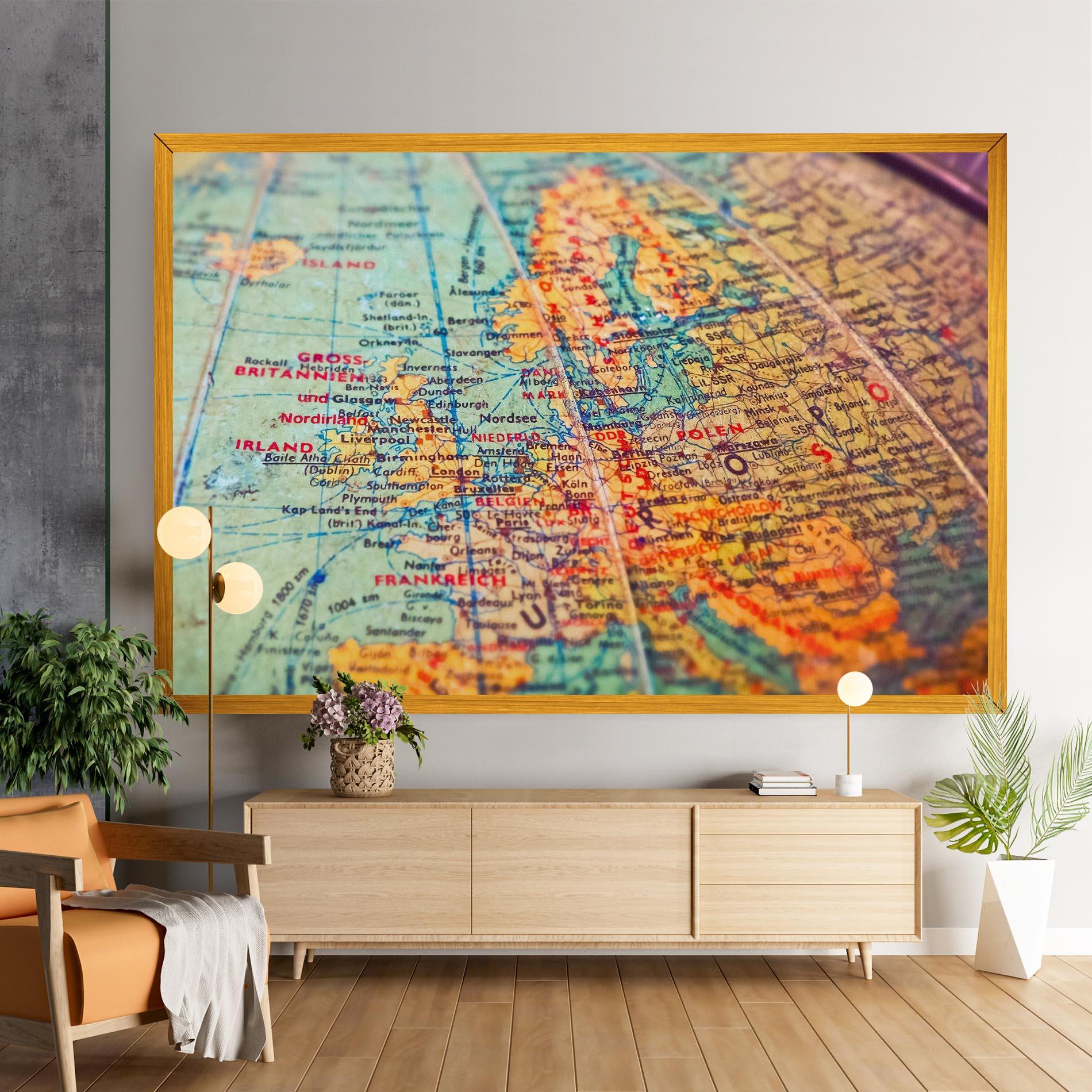 Картина на платно Globe mockup 9