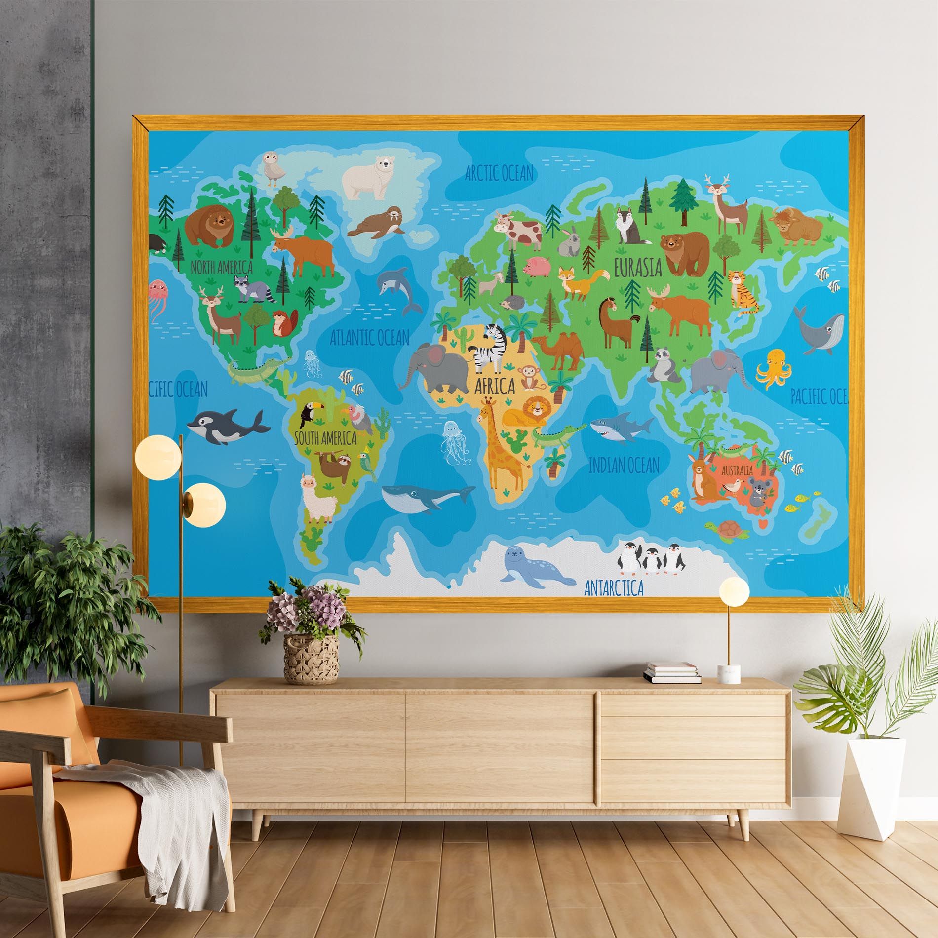 Worldwide Kids Map mockup 9