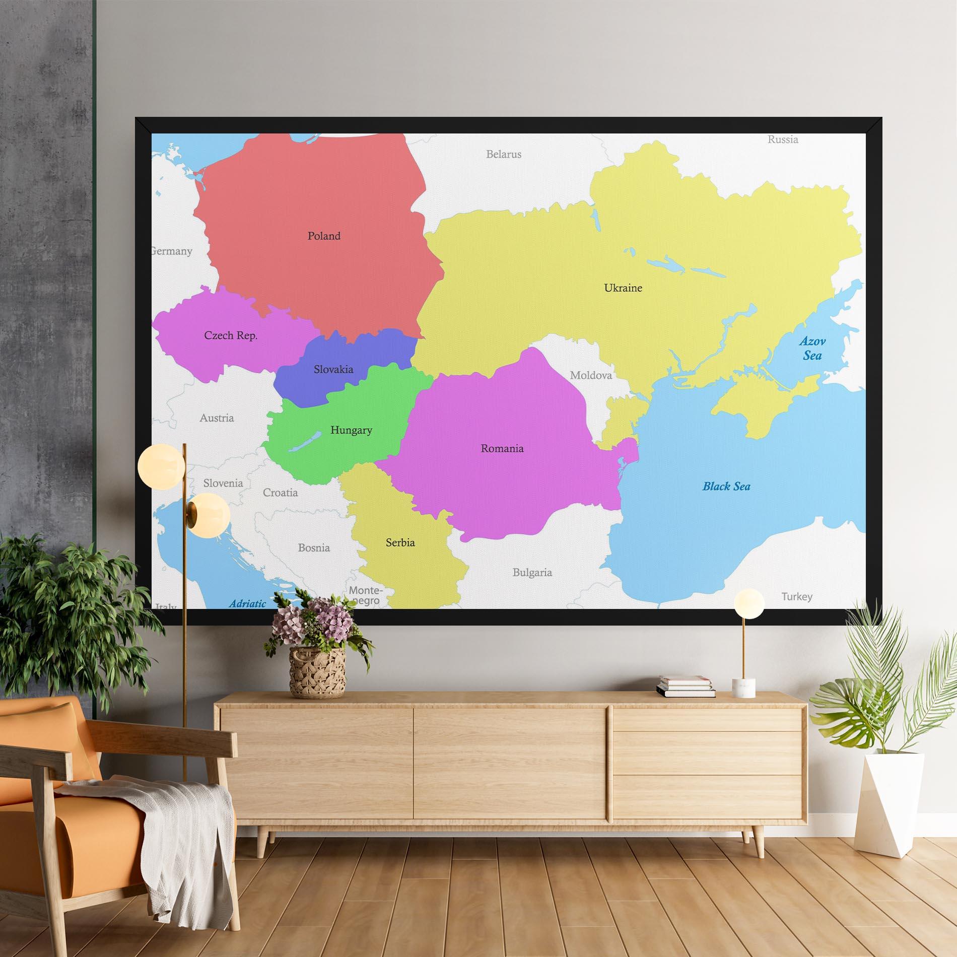 Картина на платно Black Sea mockup 9