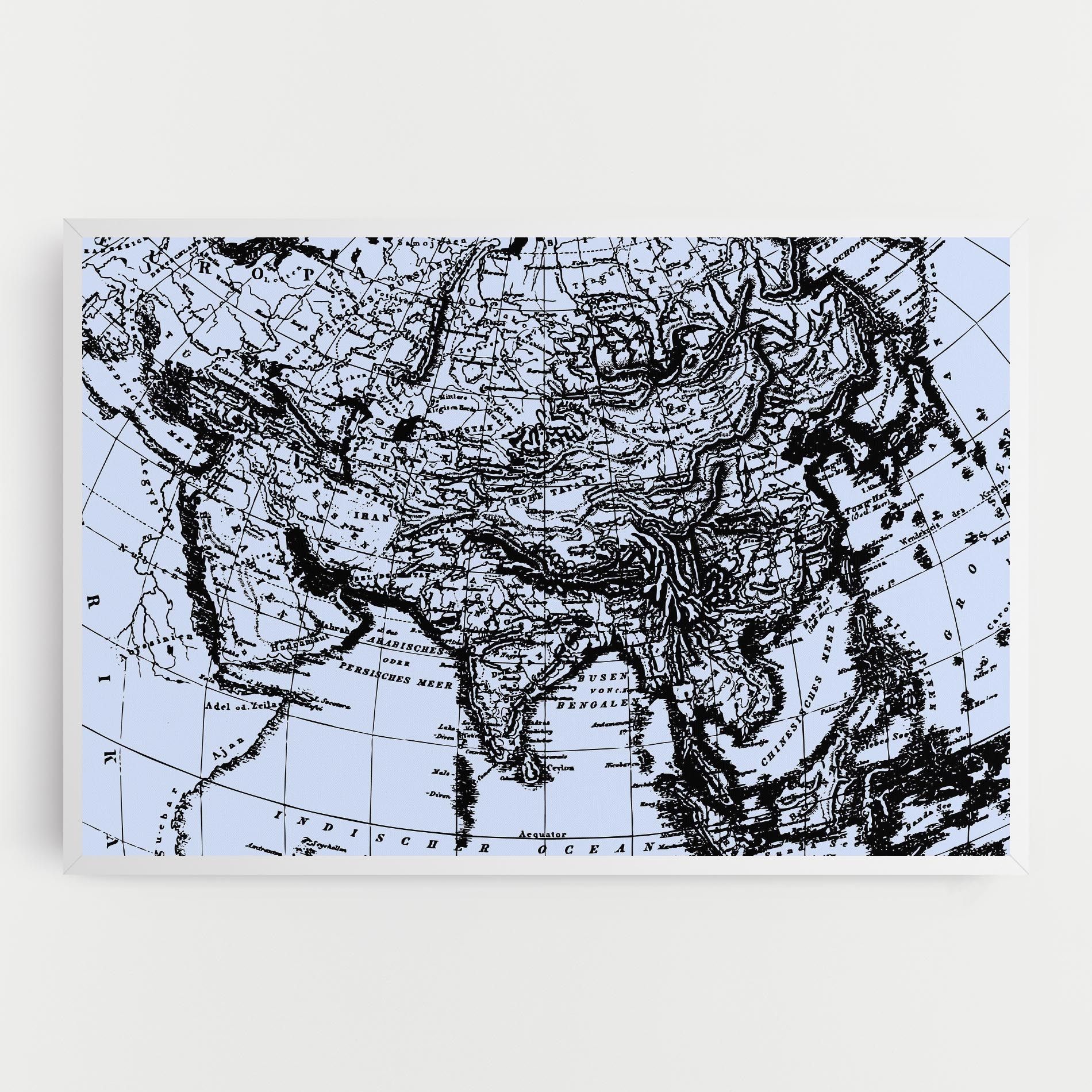 Blue Old Map mockup 0