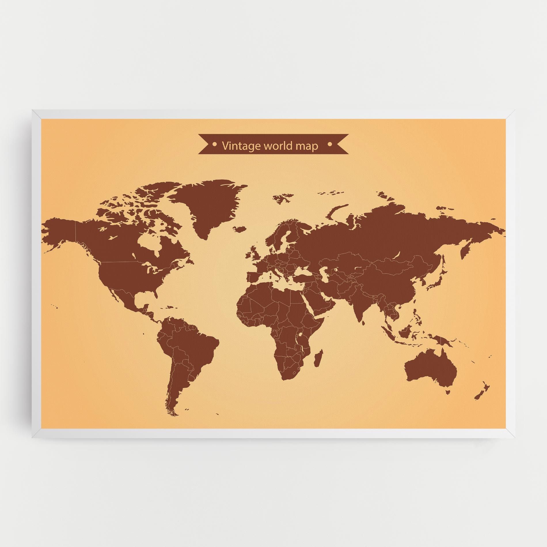 Vintage World Map mockup 0