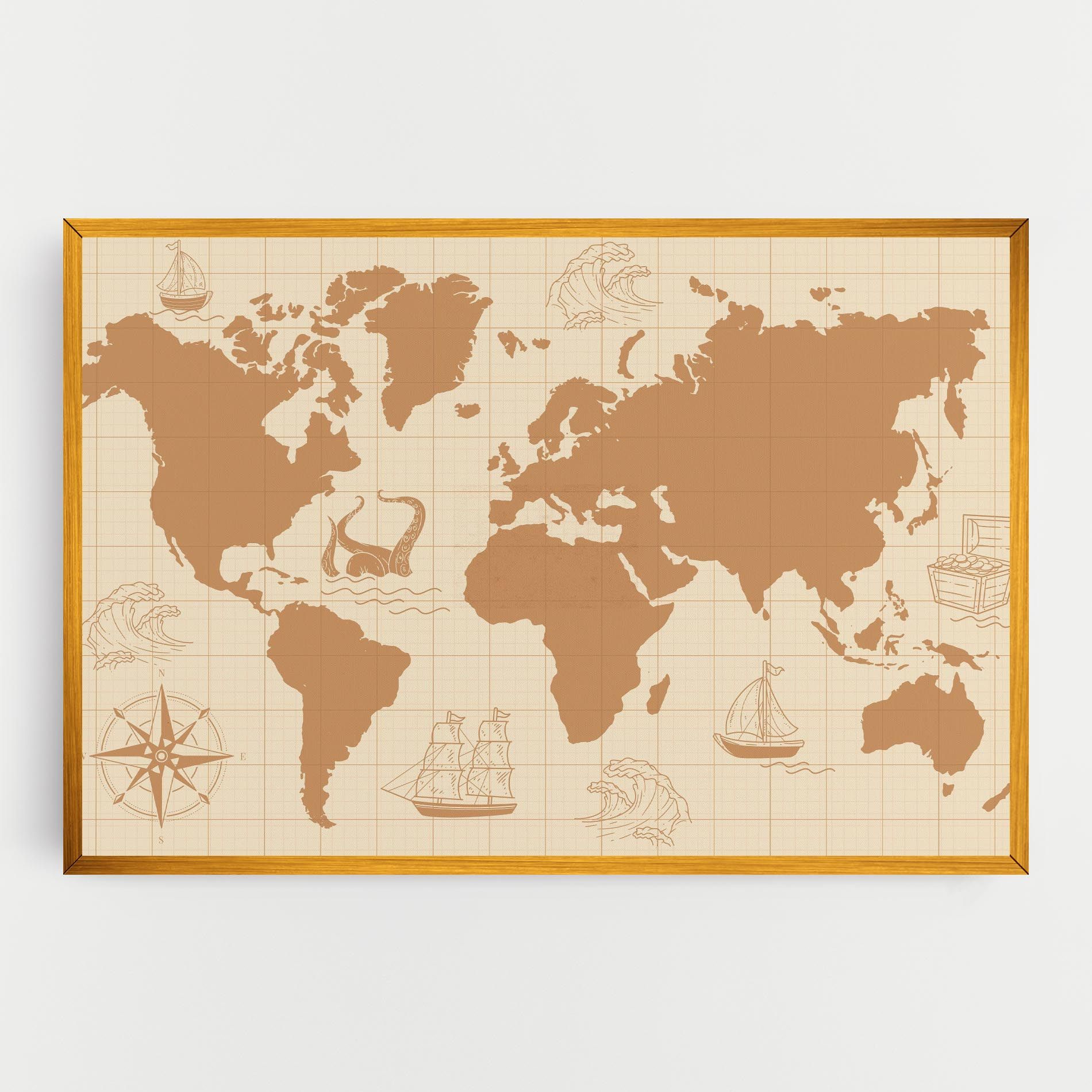 Light Cream Map mockup 0