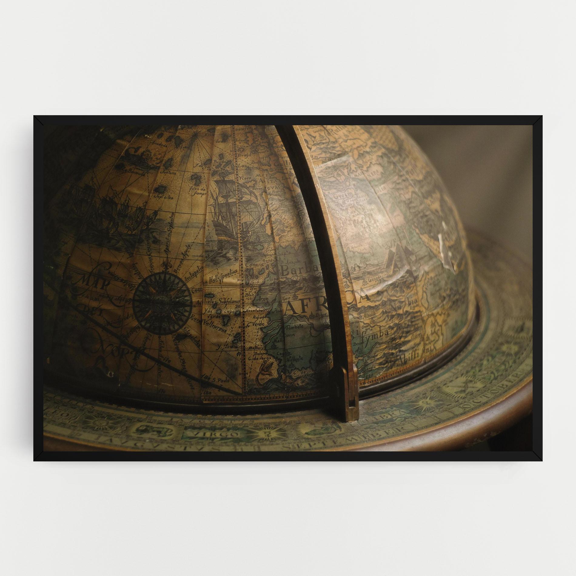 Картина на платно Globe Map mockup 0