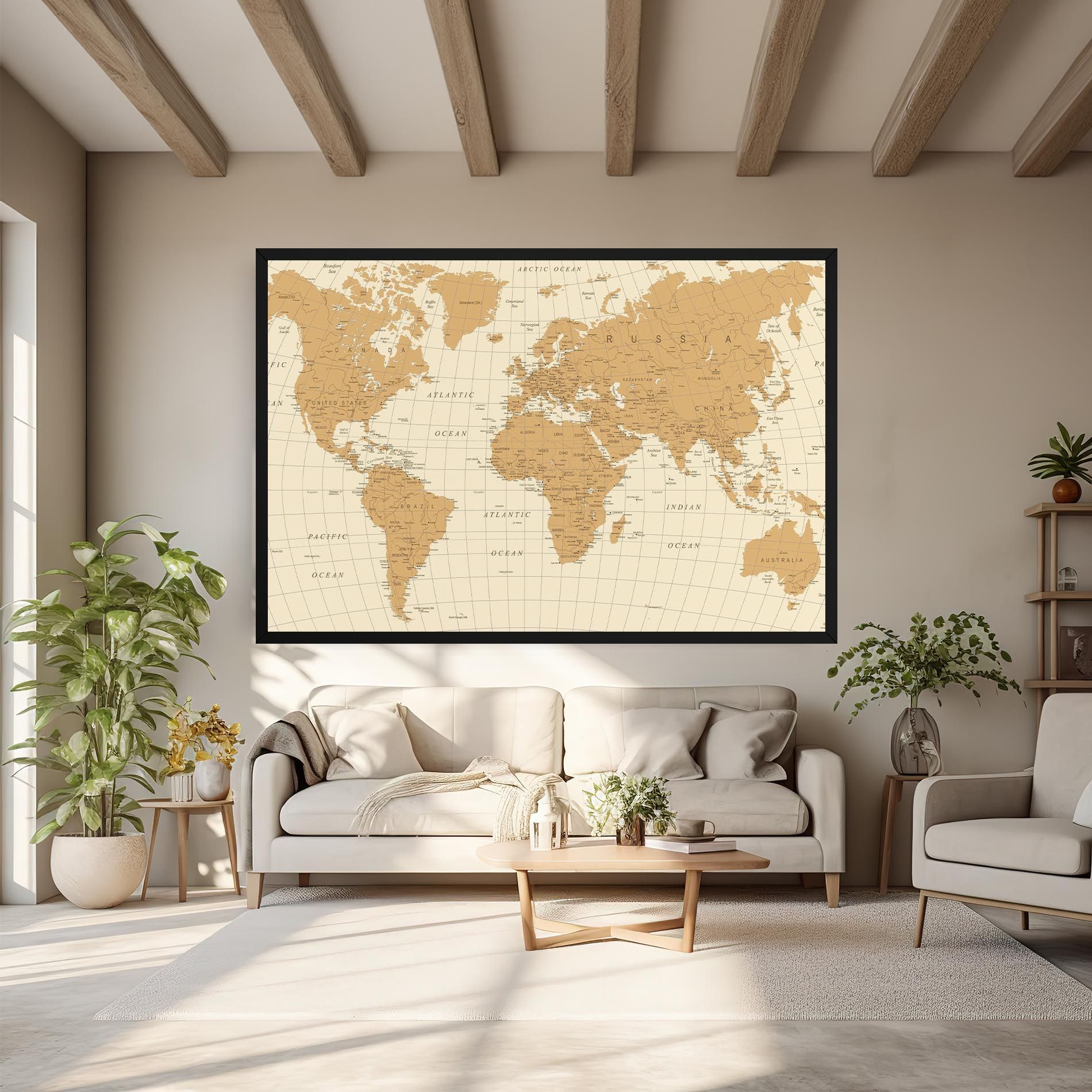 Old Map Cream mockup 6