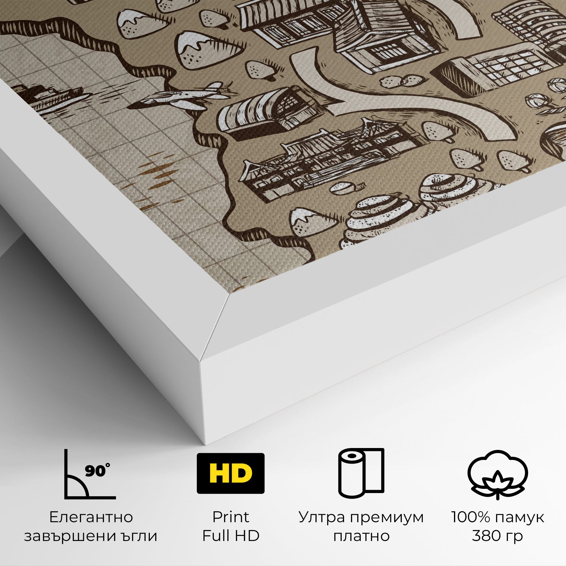 Old Korea Map mockup 4