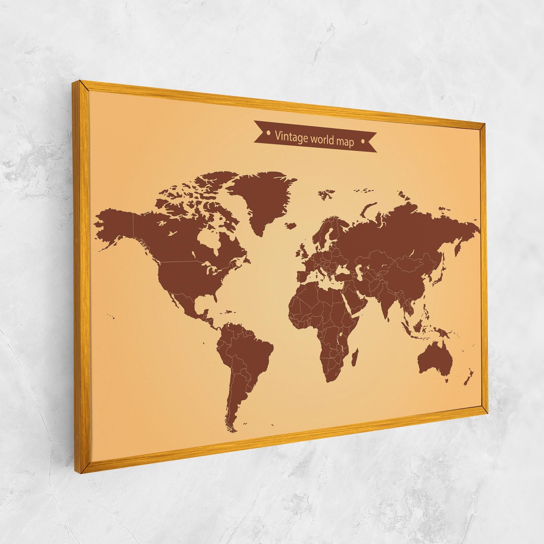 Vintage World Map mockup 1