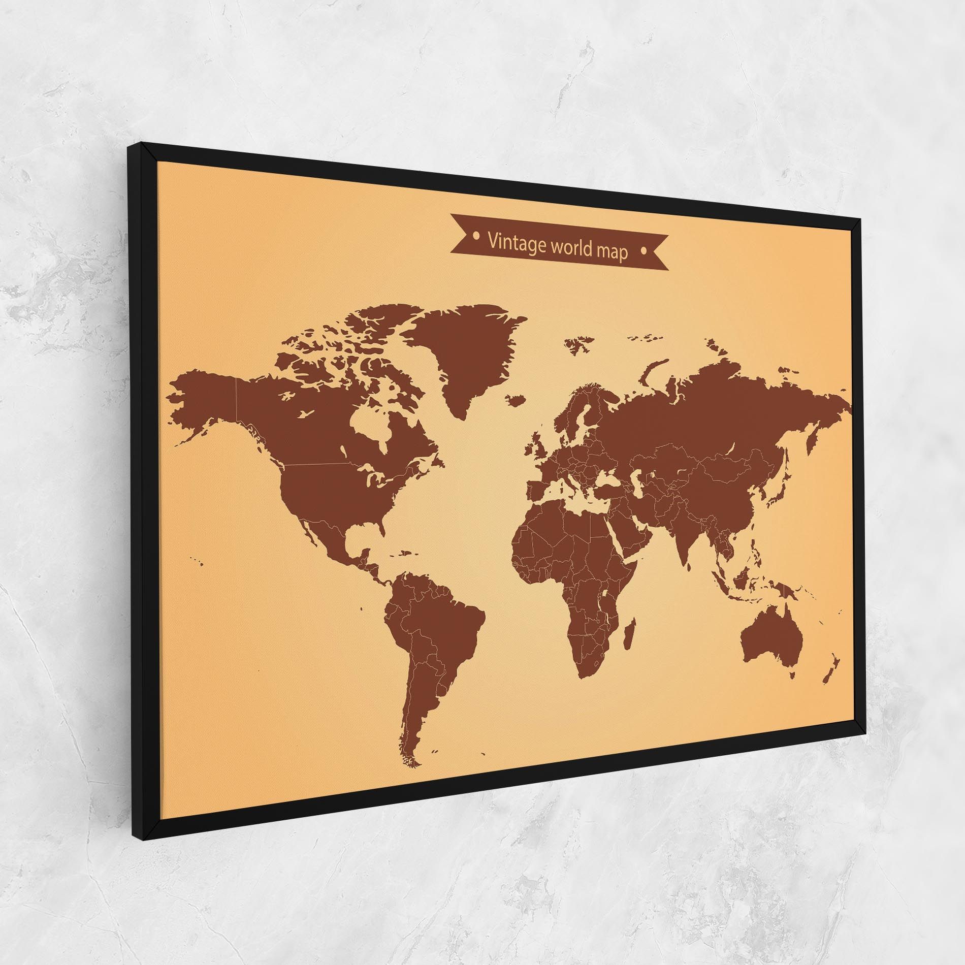 Vintage World Map mockup 1