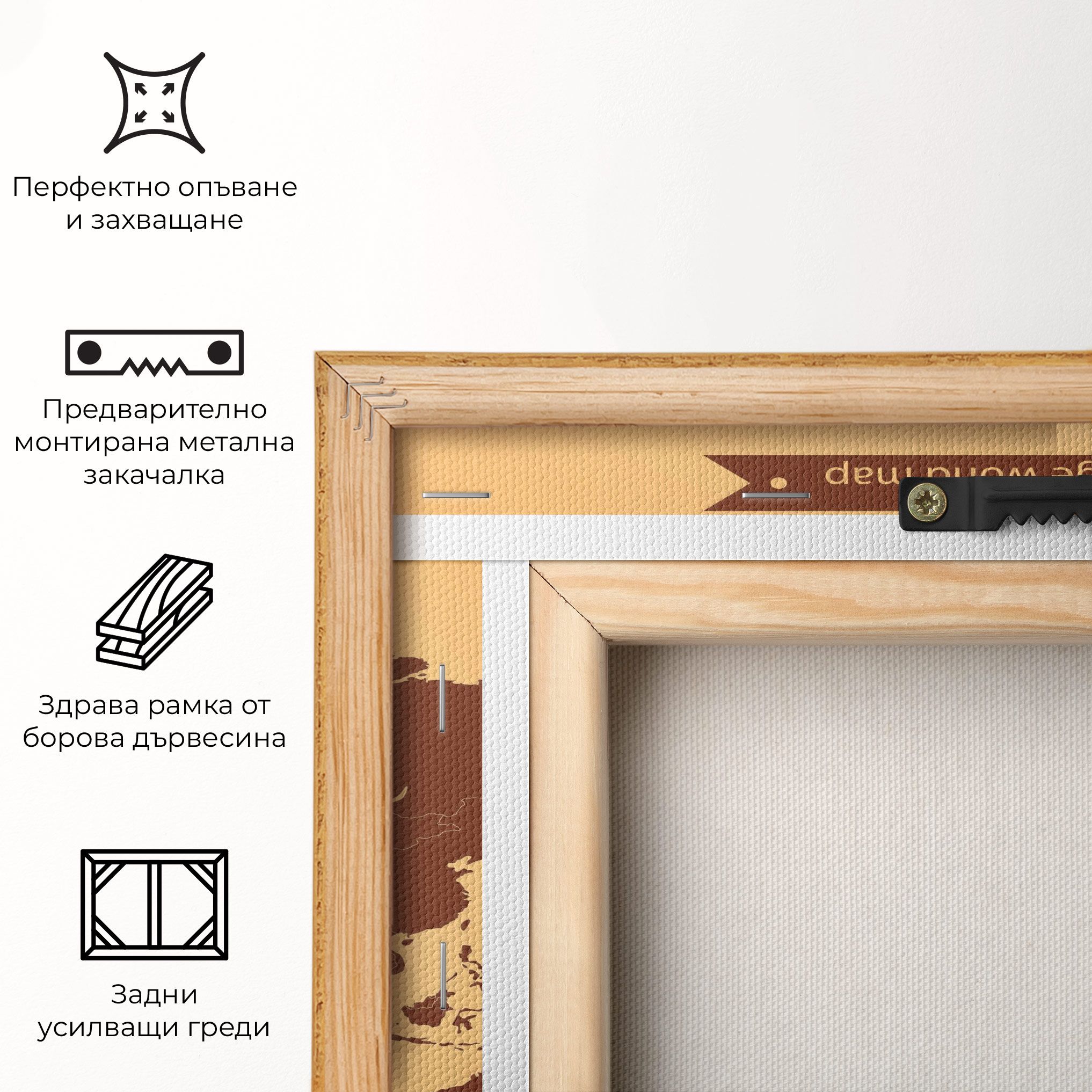 Vintage World Map mockup 5