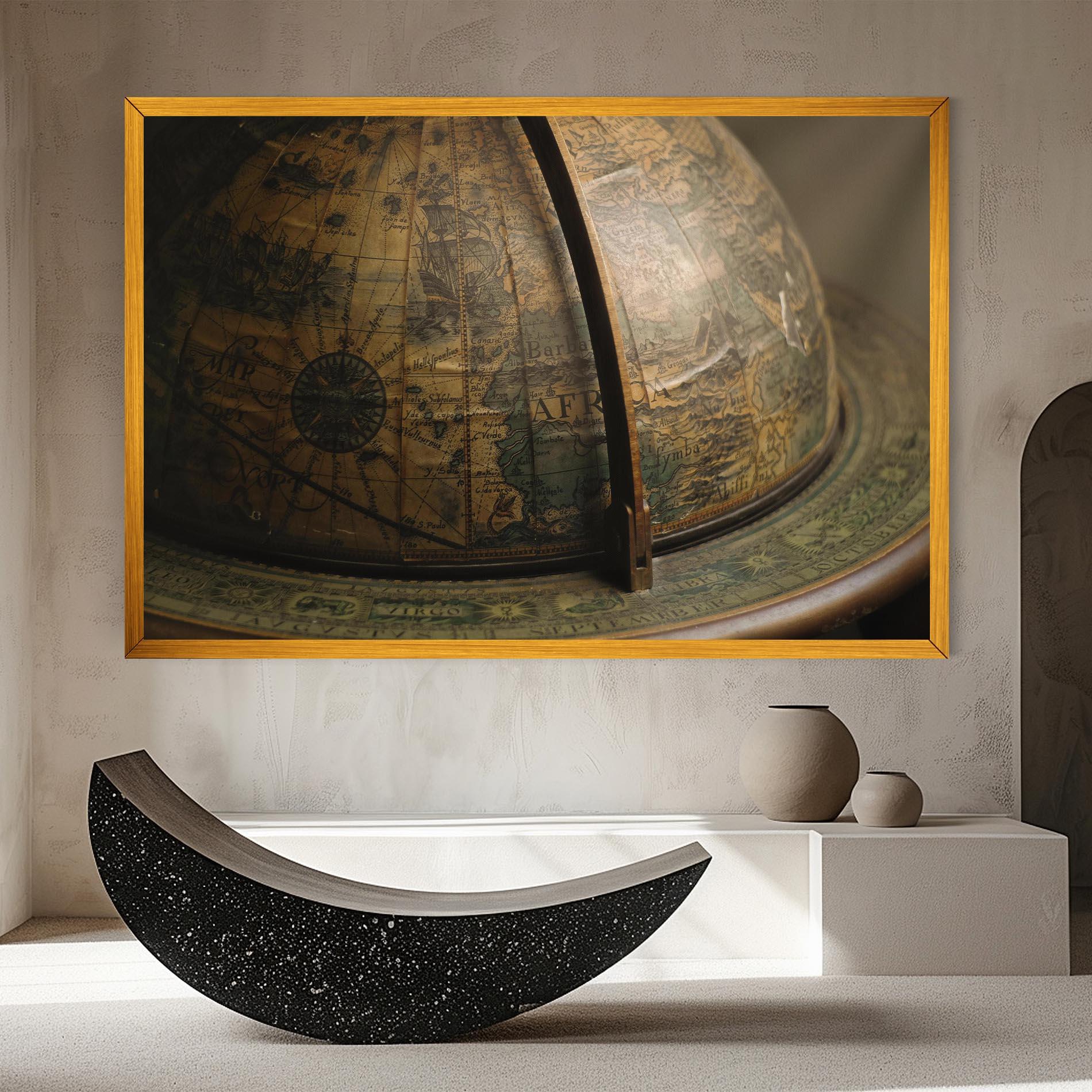 Картина на платно Globe Map mockup 8