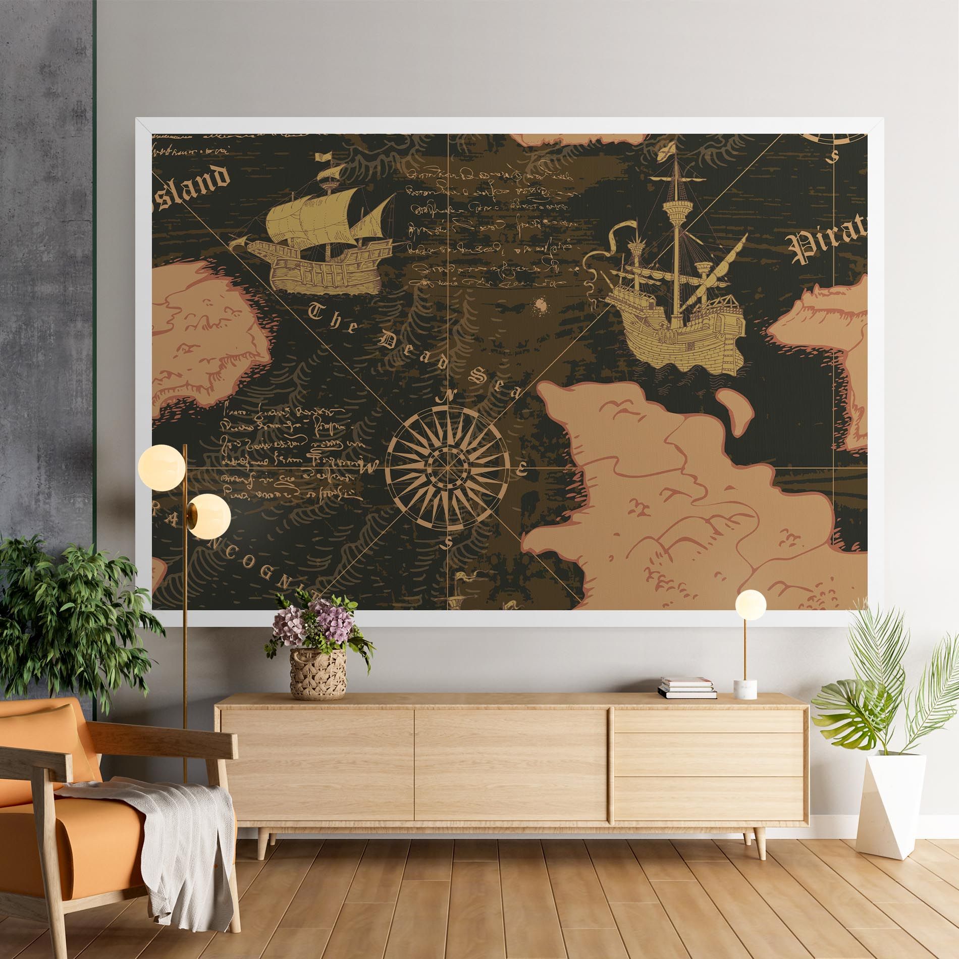 Cool Old Map mockup 9