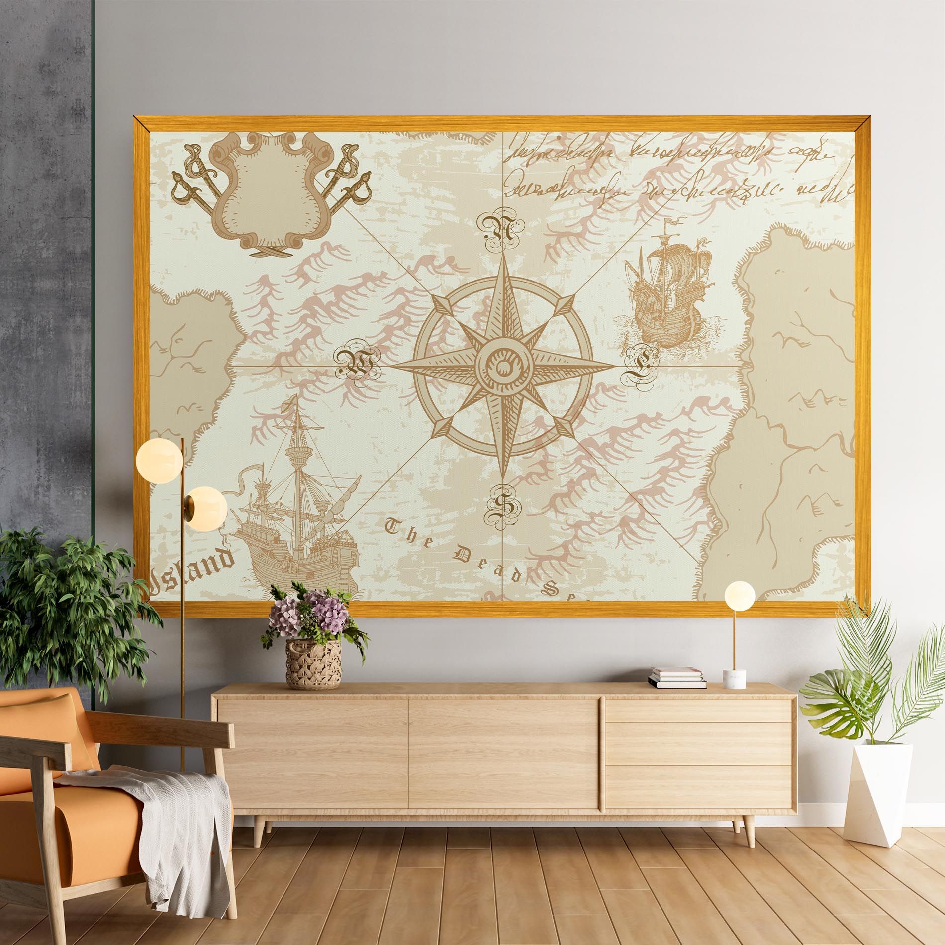 Cream Compass mockup 9