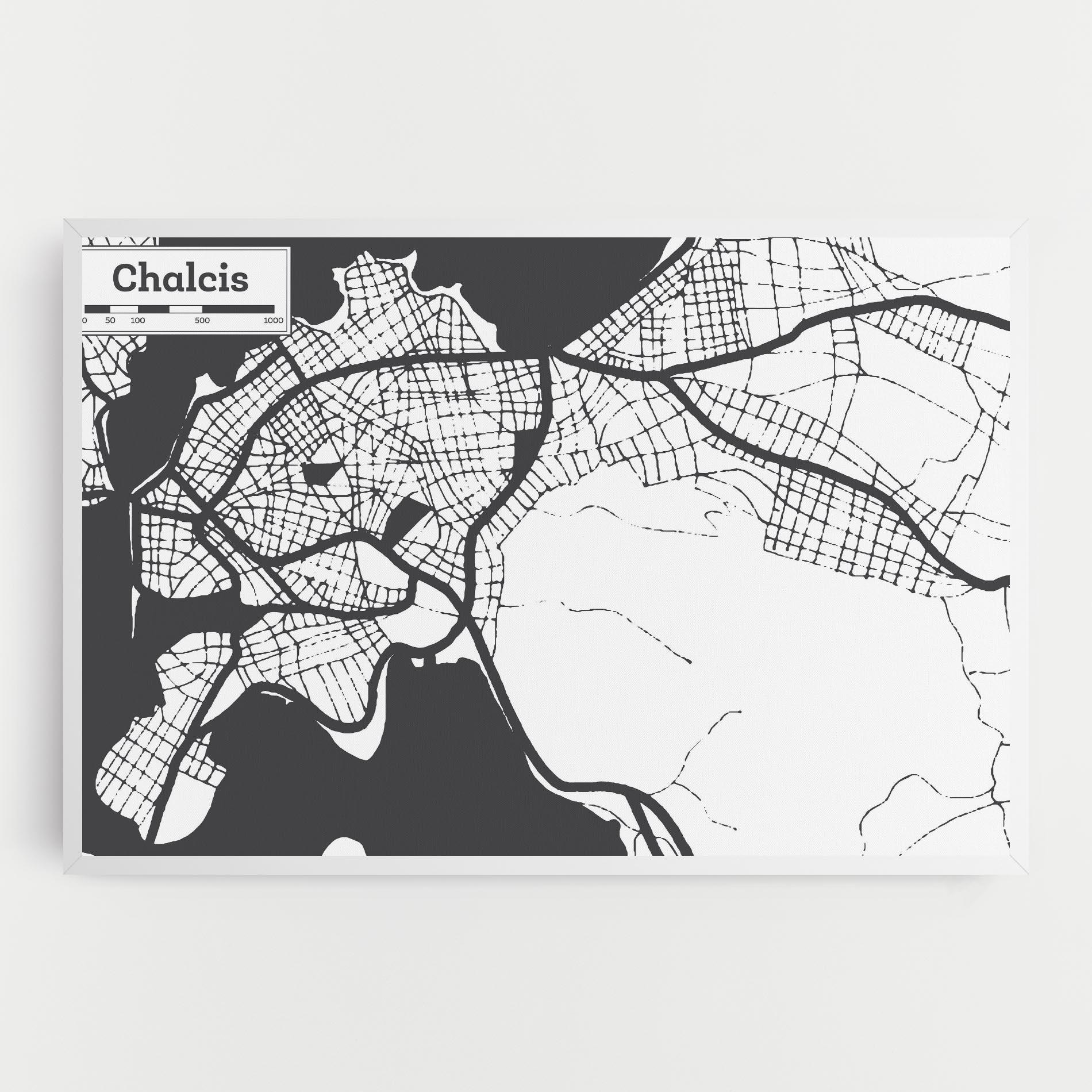 Картина на платно Chalcis Map mockup 0