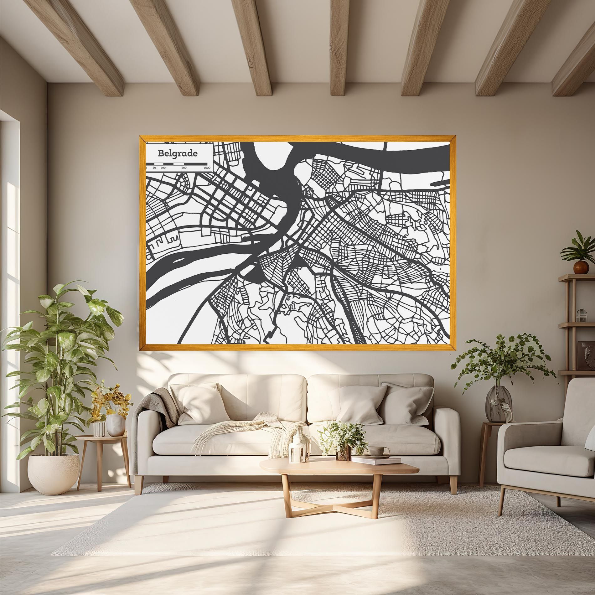 Belgrade Map mockup 6