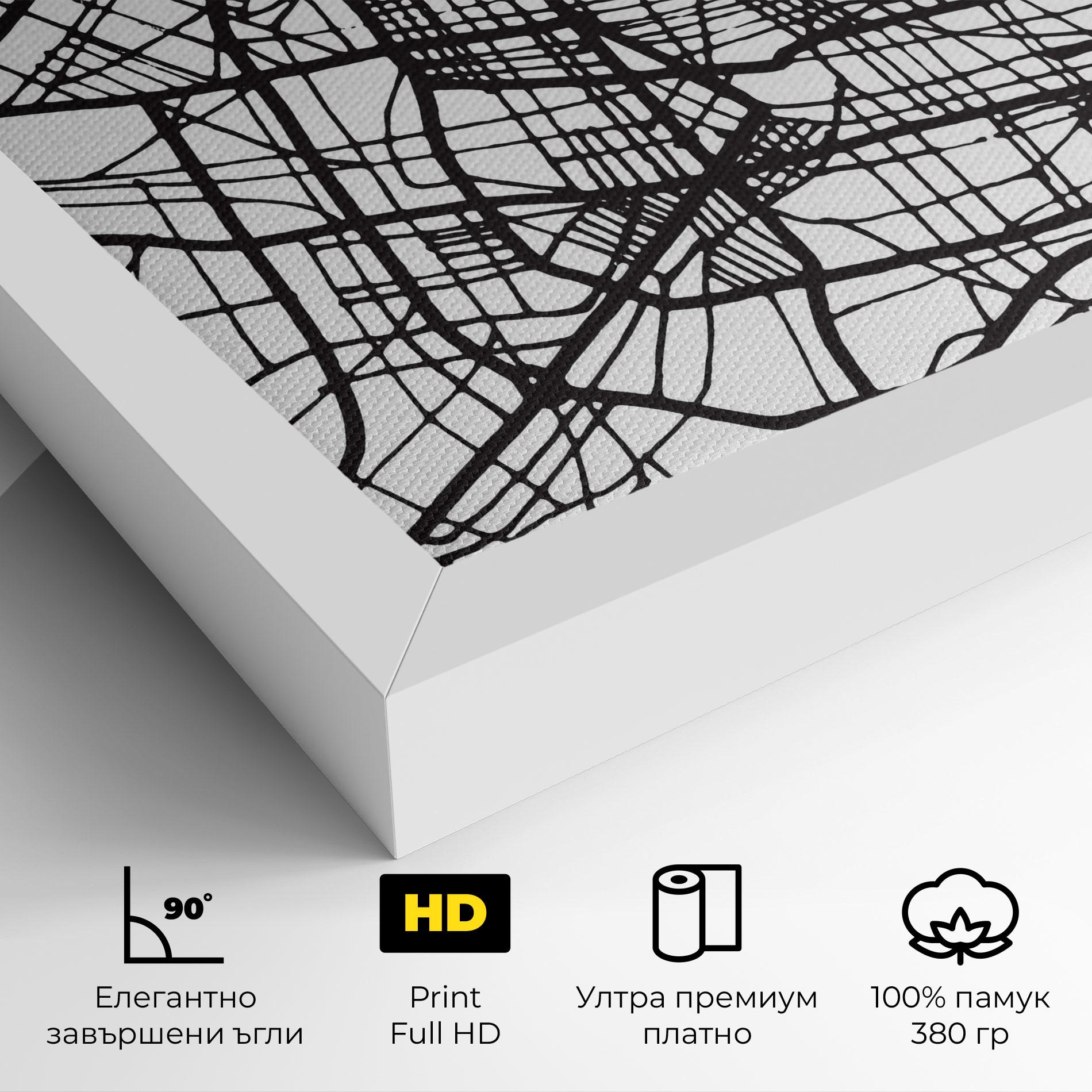 Картина на платно Vitoria Gasteiz Map mockup 4