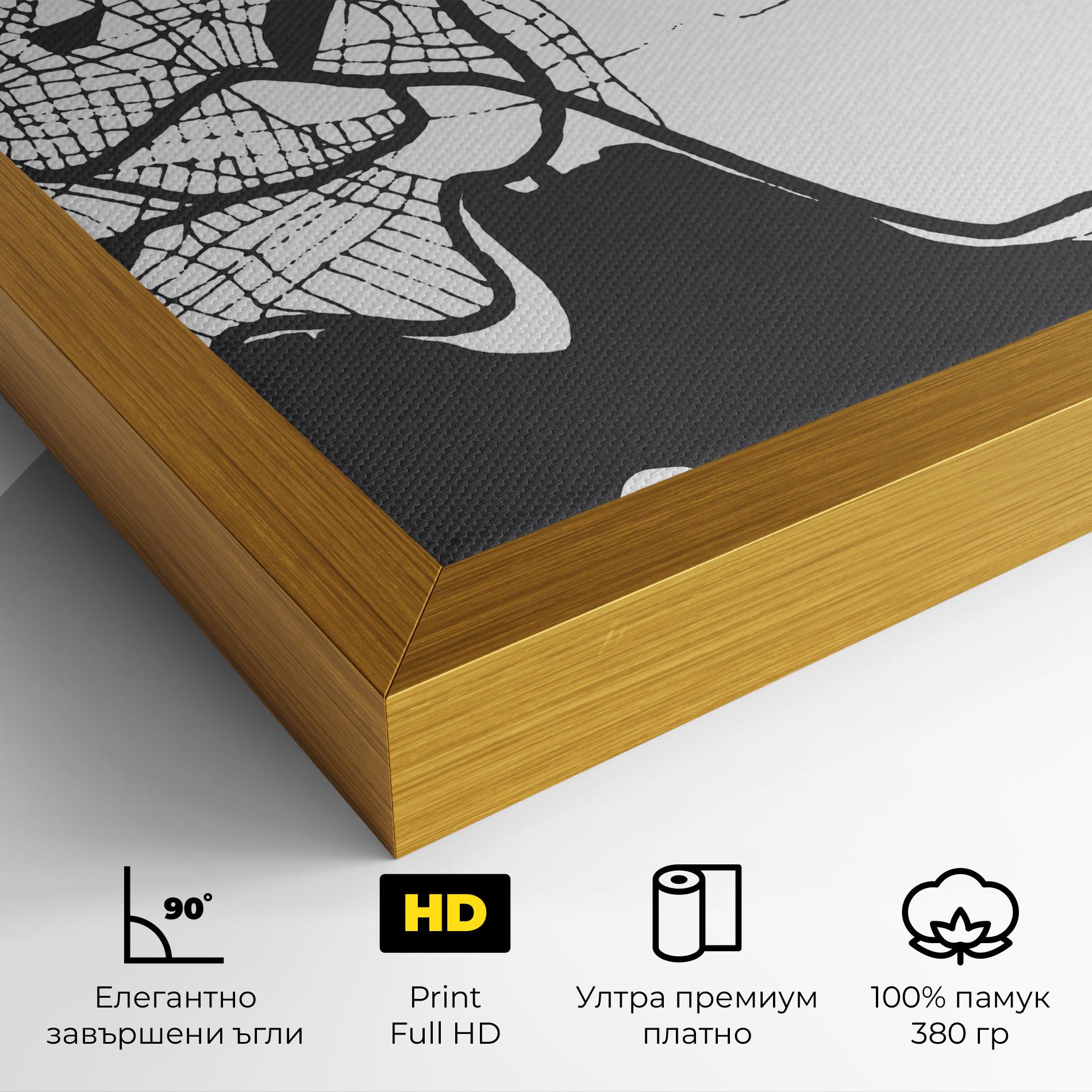 Картина на платно Chalcis Map mockup 4