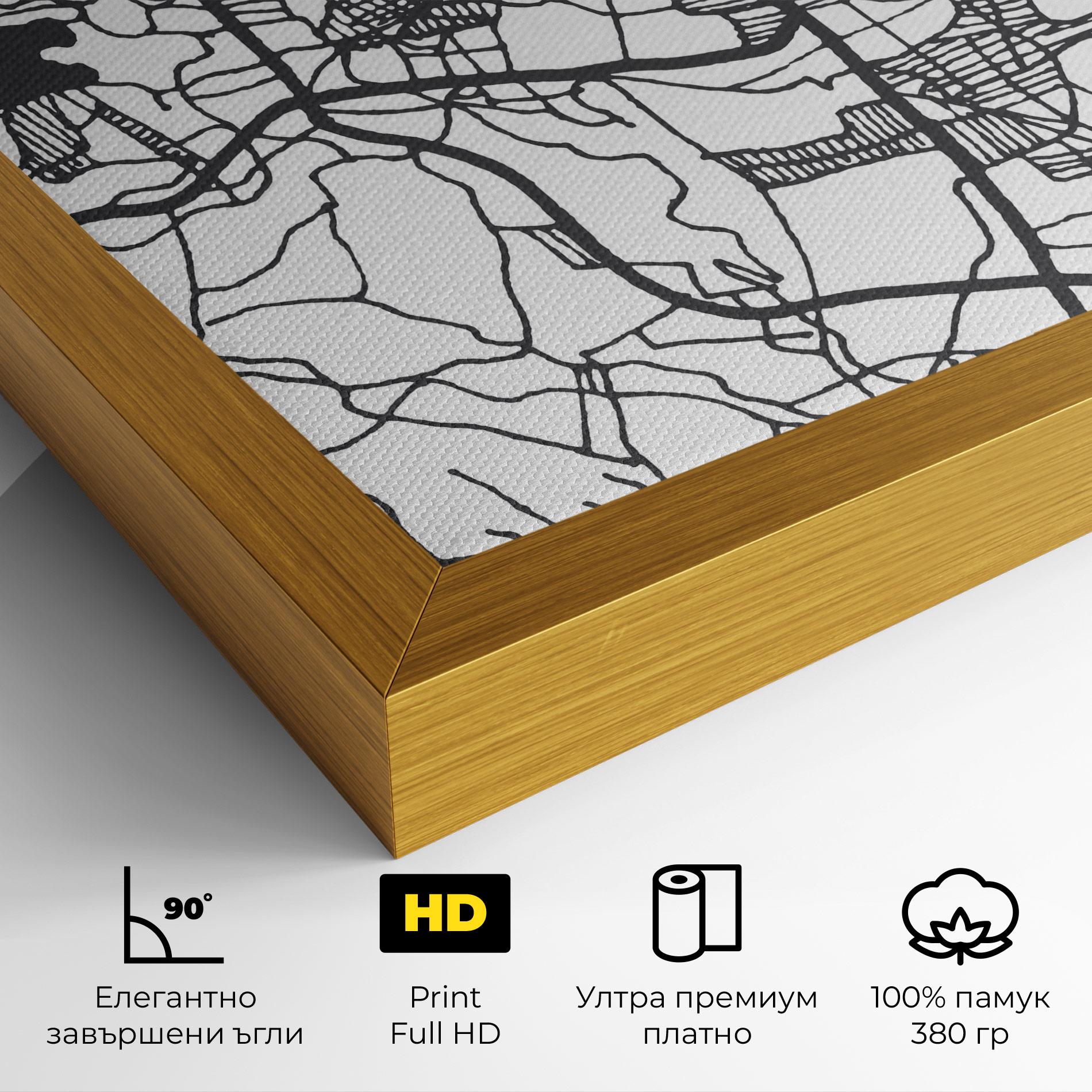Картина на платно Tasikmalaya Map mockup 4