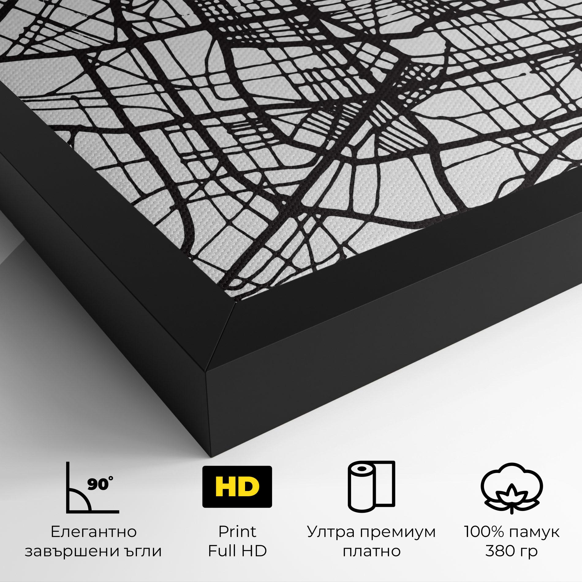 Картина на платно Vitoria Gasteiz Map mockup 4