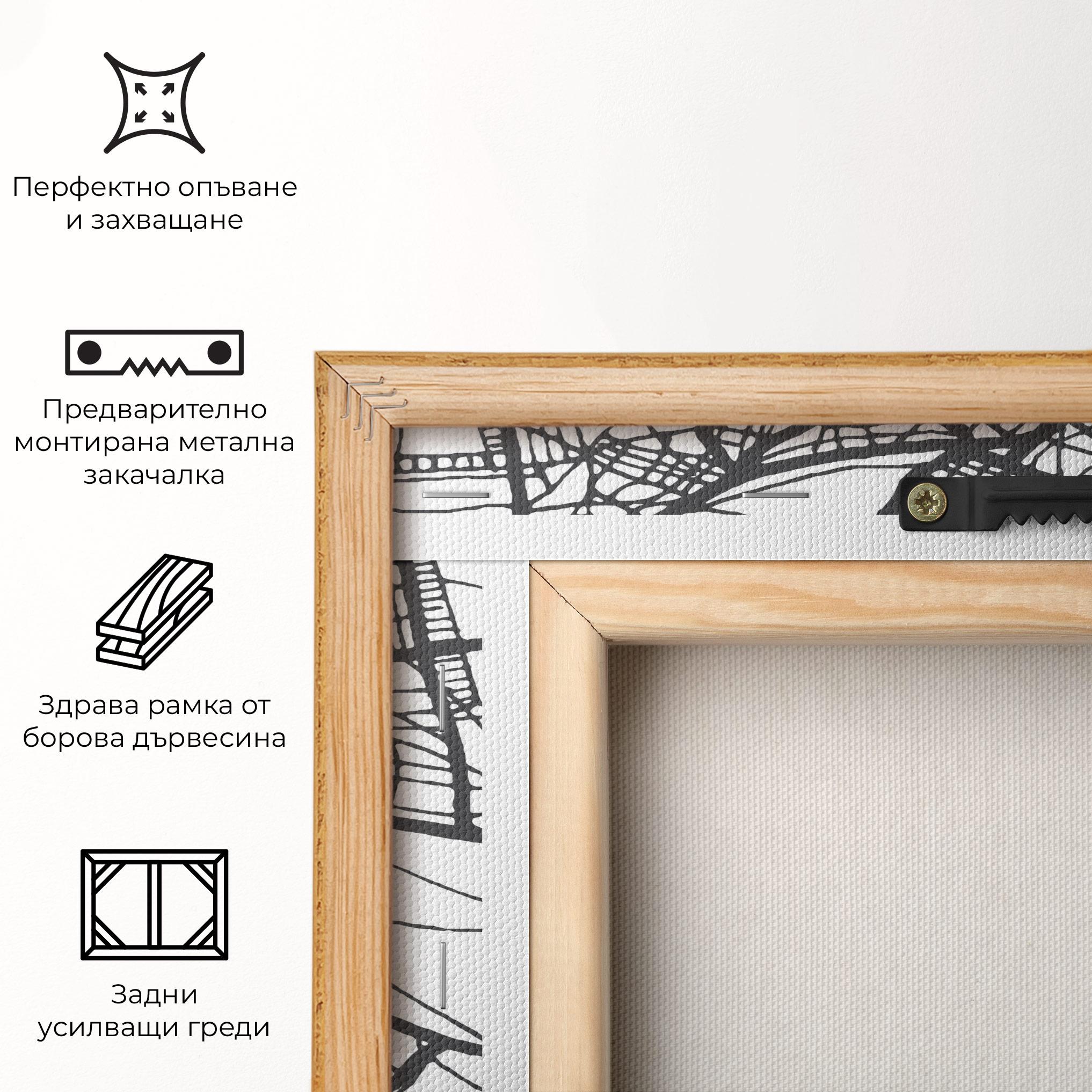 Картина на платно Nairobi Map mockup 5