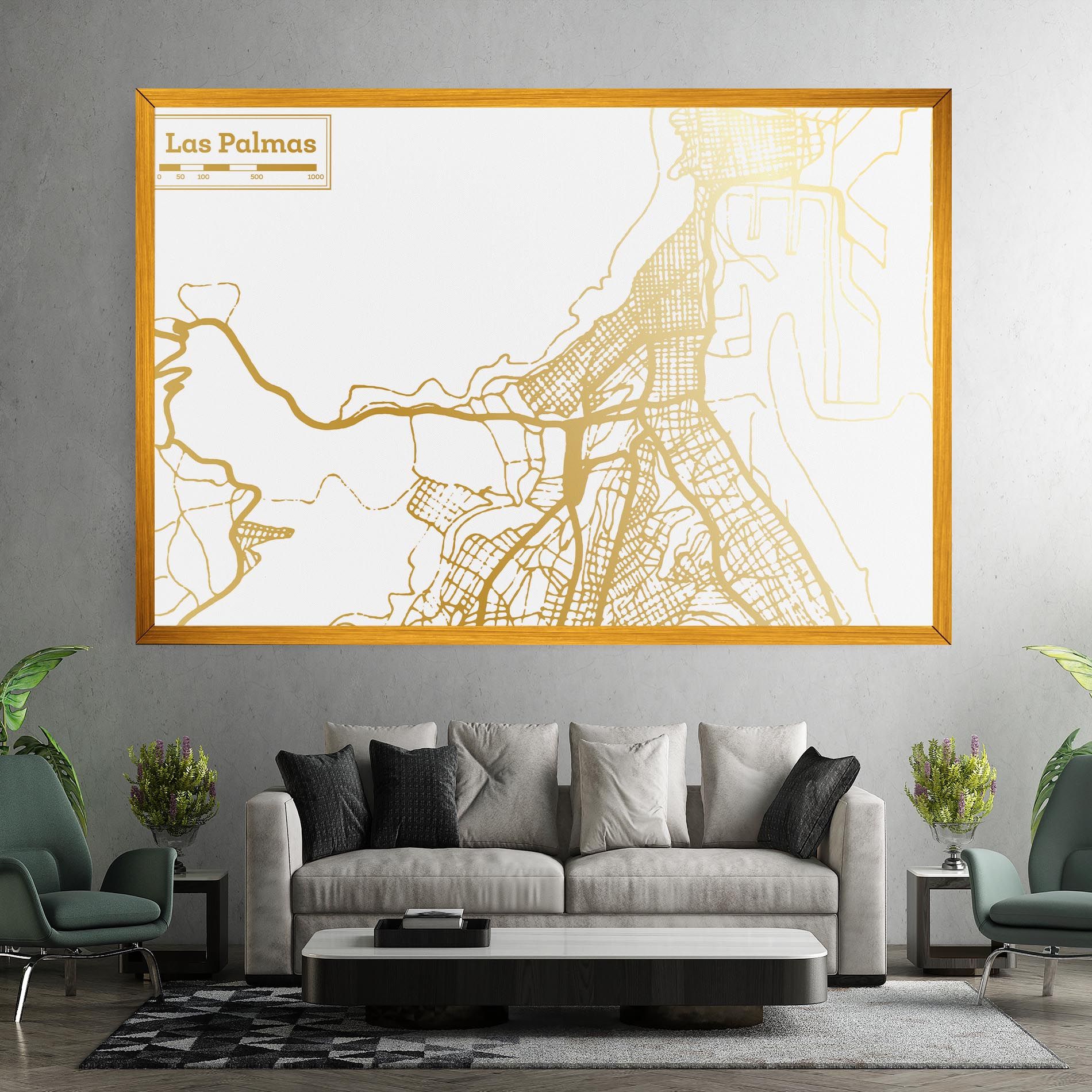 Las Palmas Gold Map mockup 7