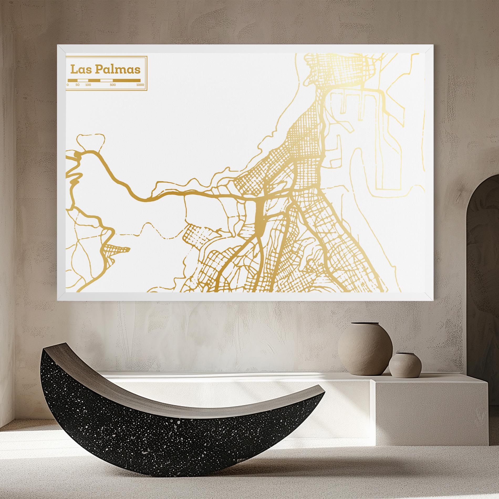 Las Palmas Gold Map mockup 8