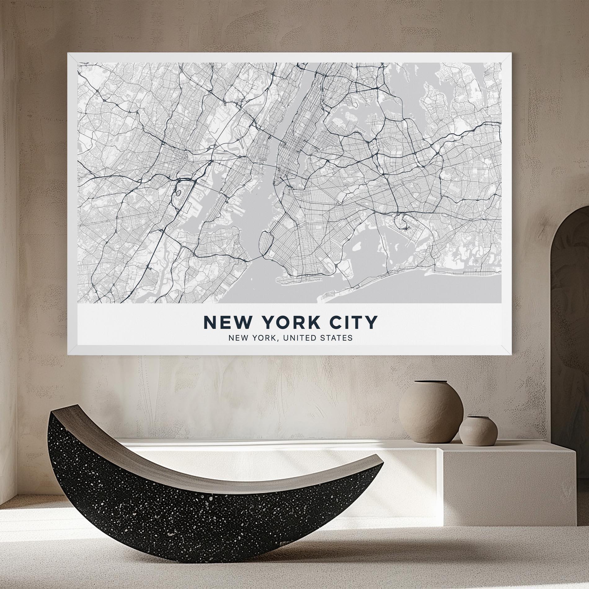 Картина на платно New York Map mockup 8