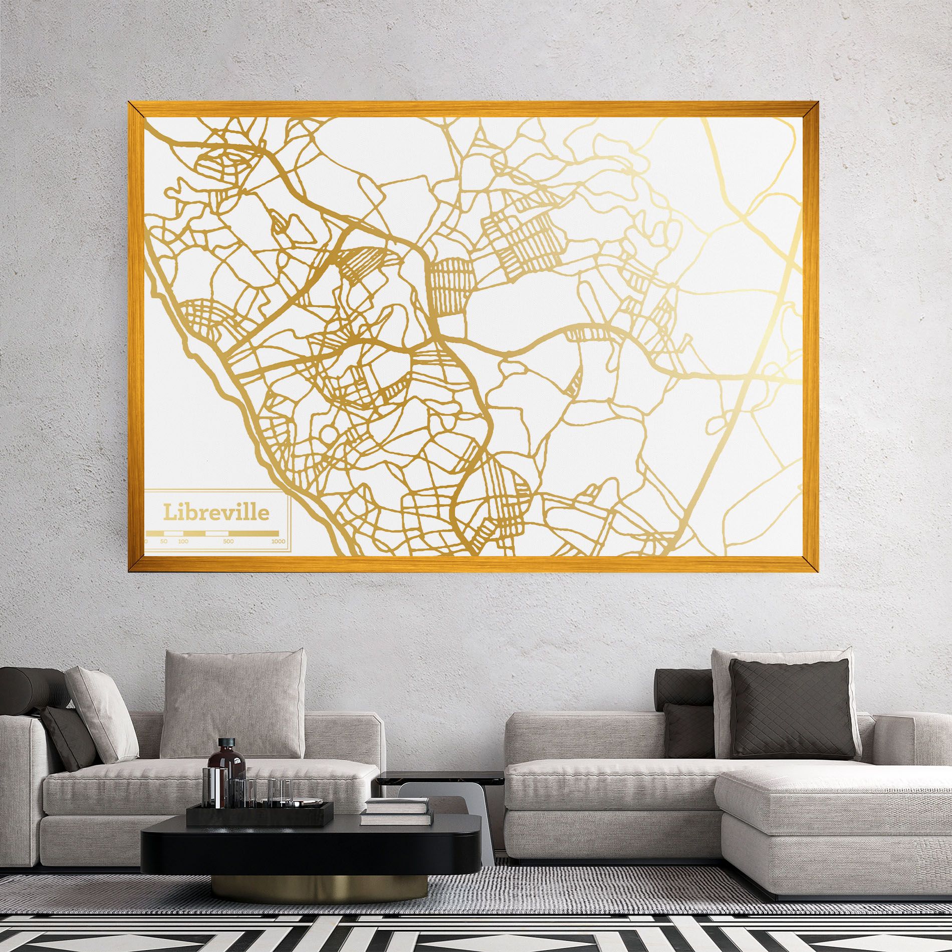 Libreville Gold Map mockup 2
