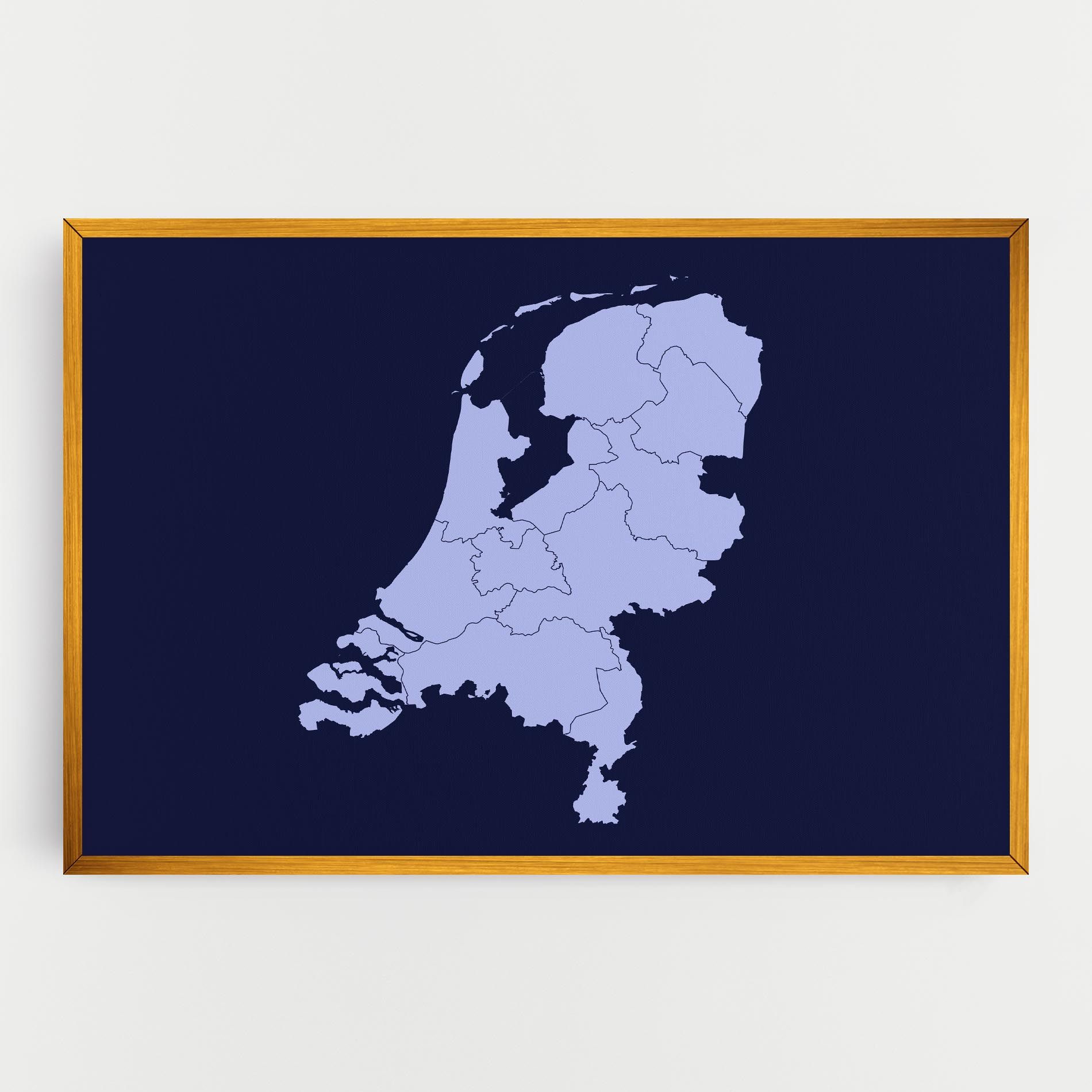 Netherlands Map mockup 0